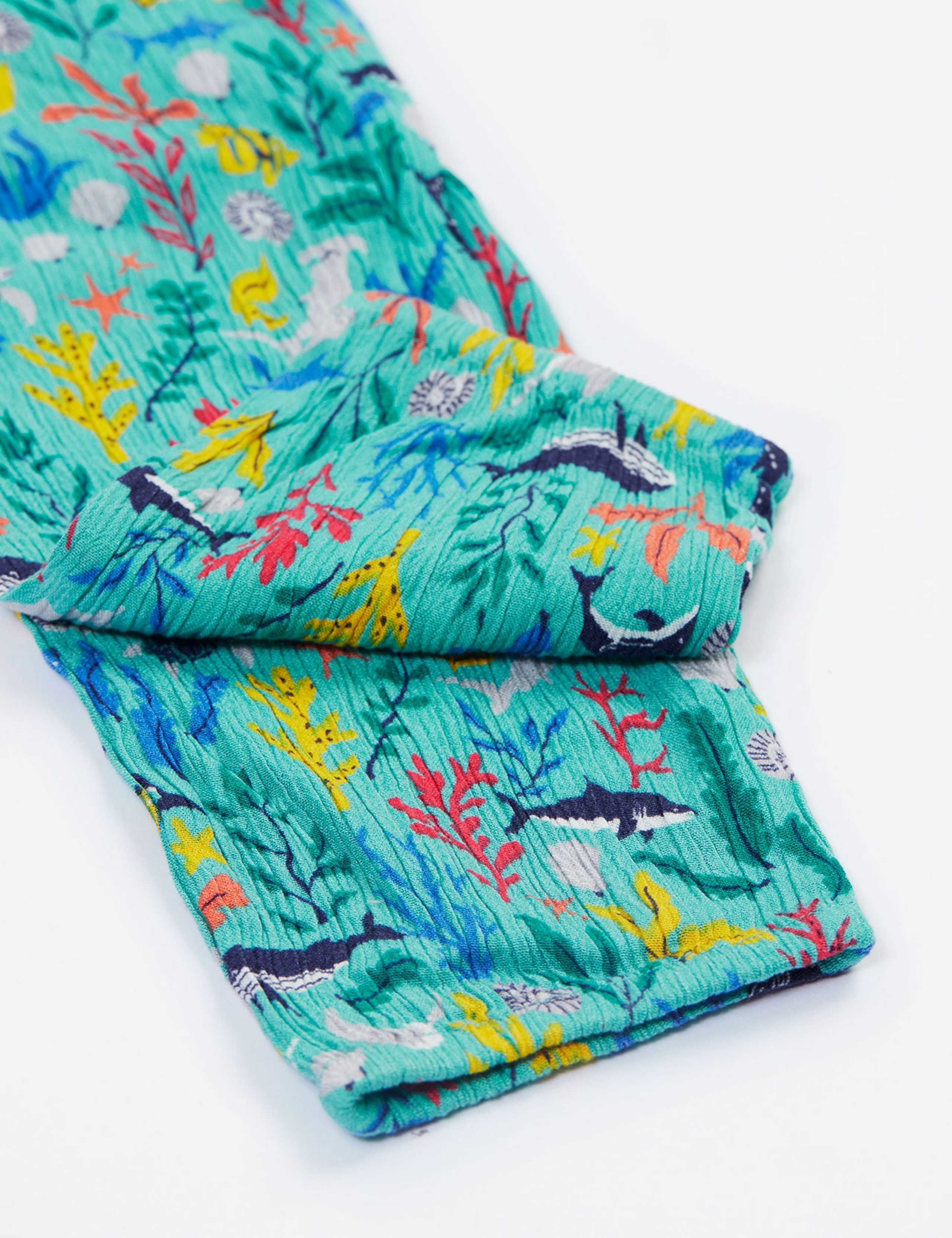 Sea Life Print Frill Collar Playsuit (0-5 Yrs) 6 of 6