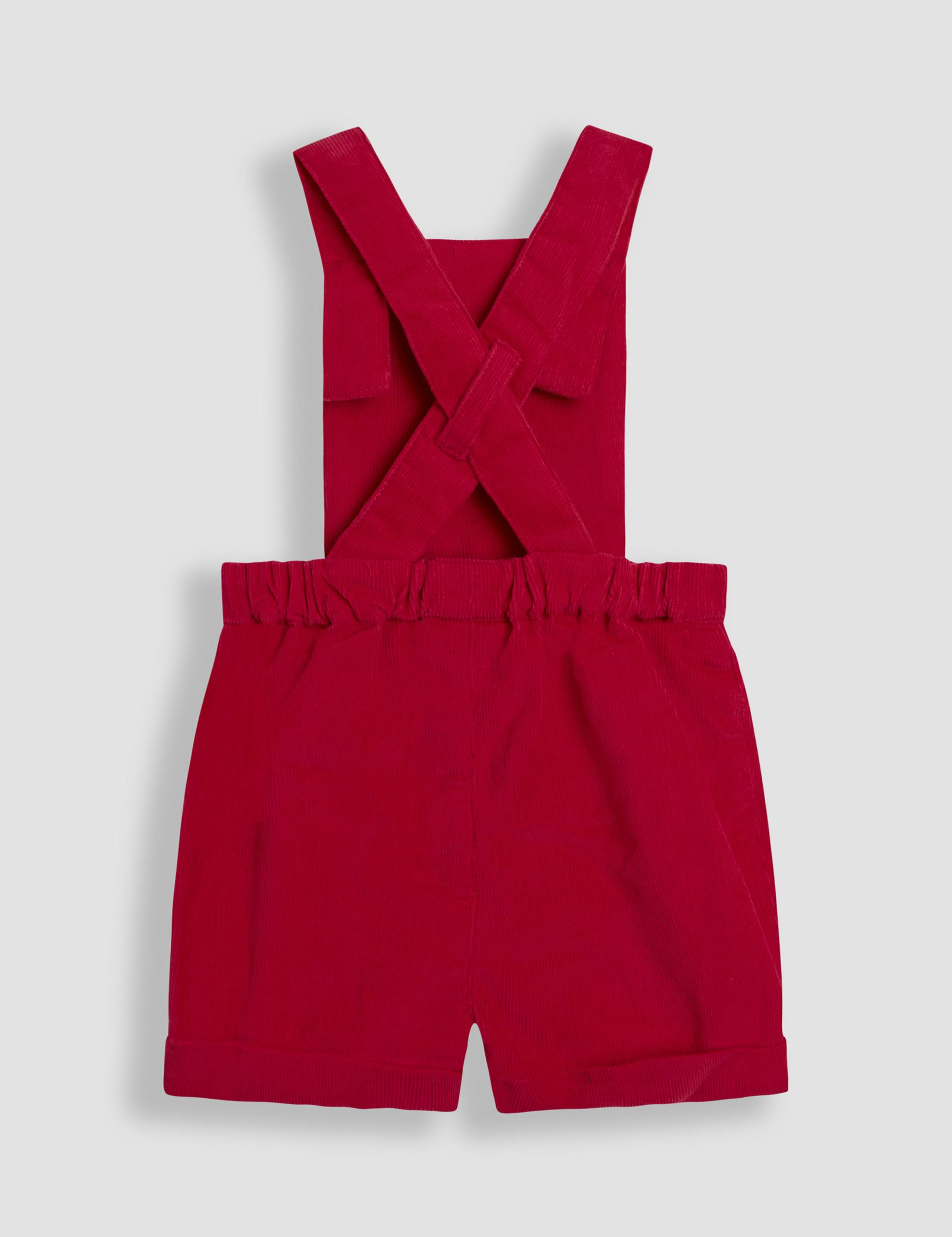 2pc Pure Cotton Smocked Dungarees Outfit (0-3 Yrs) 4 of 8