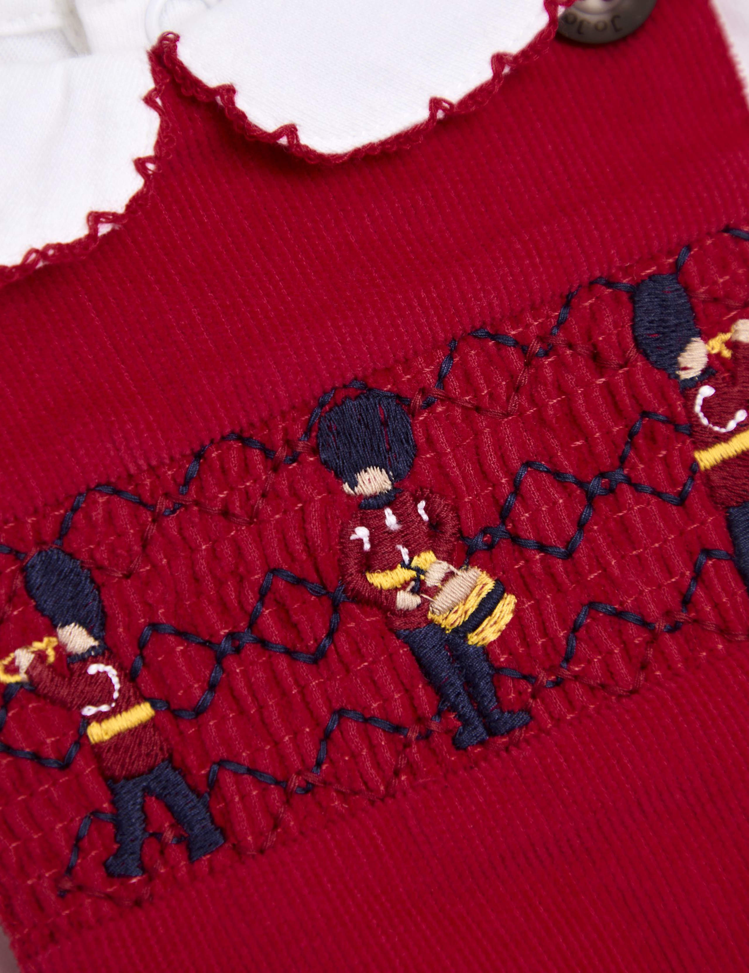 2pc Pure Cotton Smocked Dungarees Outfit (0-3 Yrs) 6 of 8