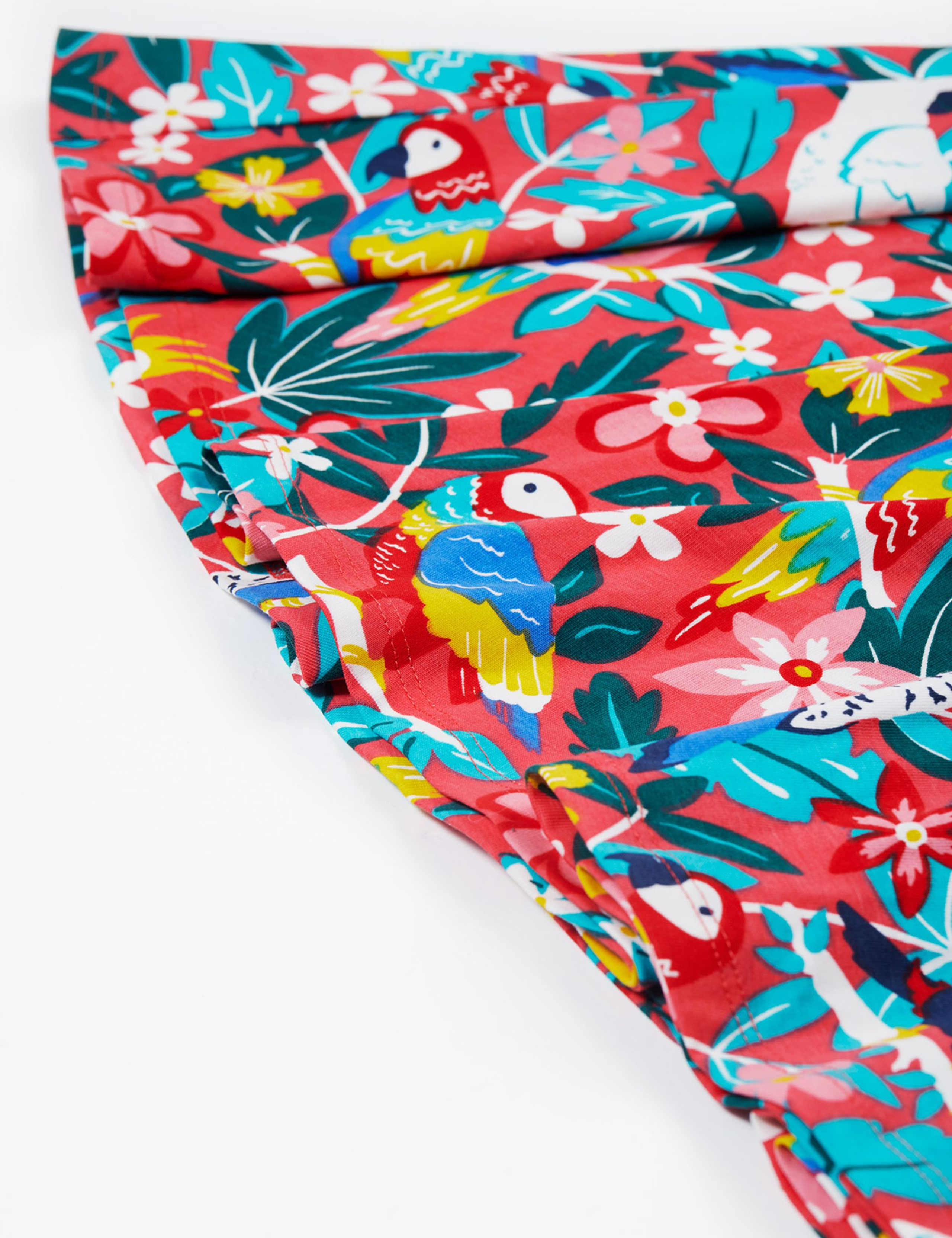 Cotton Rich Bird Print Dress (2-10 Yrs) 5 of 5