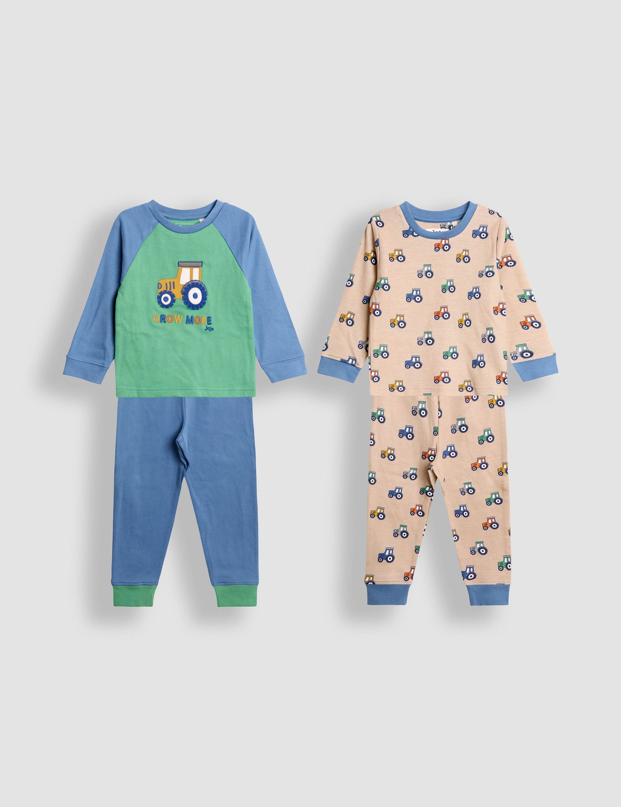 2 Pack Pure Cotton Tractor Pyjamas (12 Mths-6 Yrs) 13 of 13