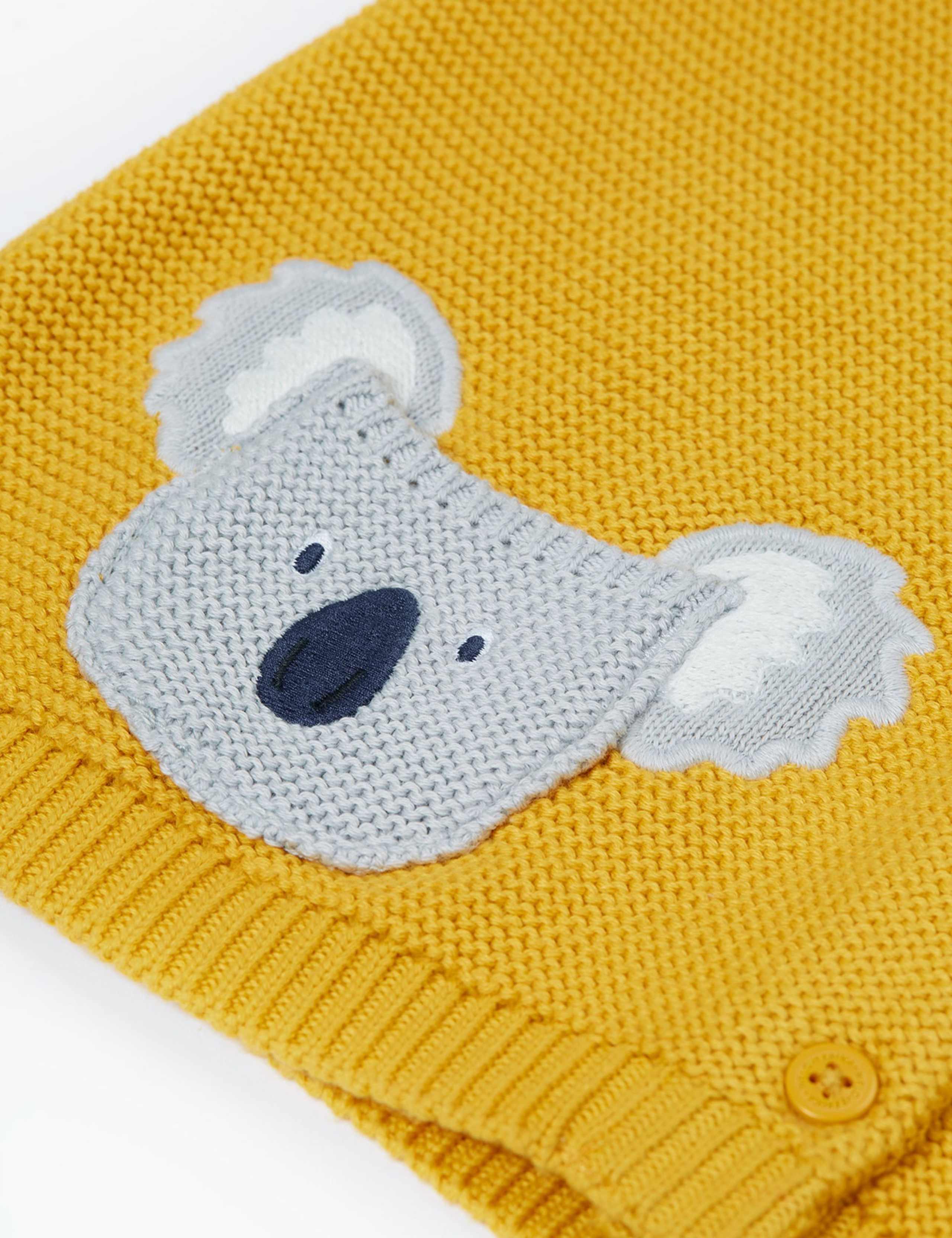 Pure Cotton Koala Pocket Cardigan (0-8 Yrs) 4 of 4