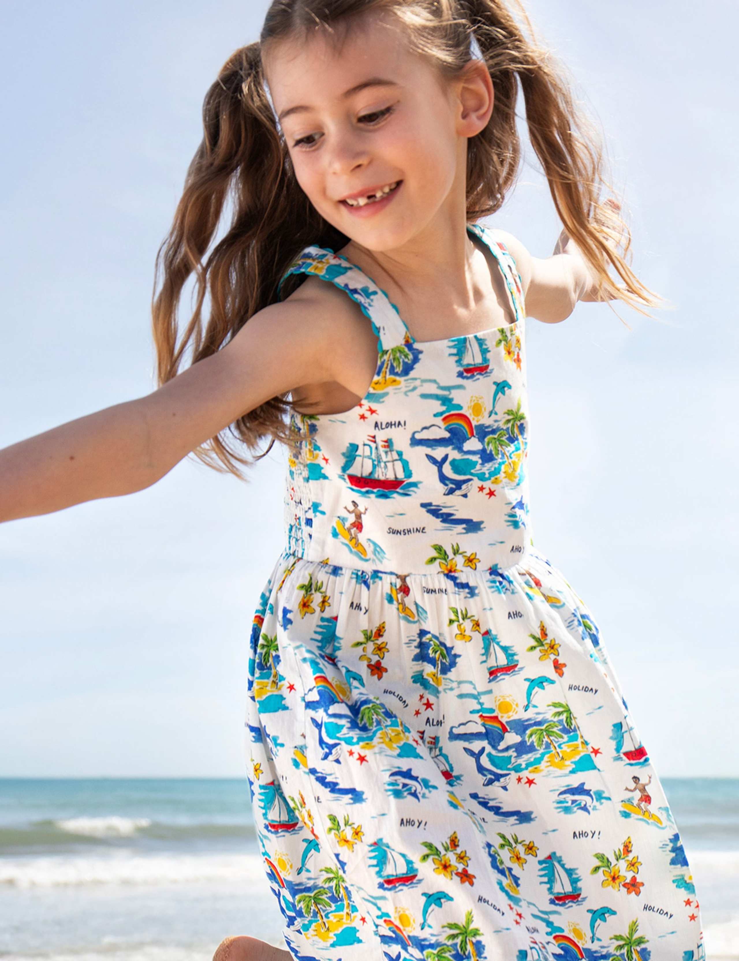 Pure Cotton Printed Dress (2-10 Yrs) 1 of 8