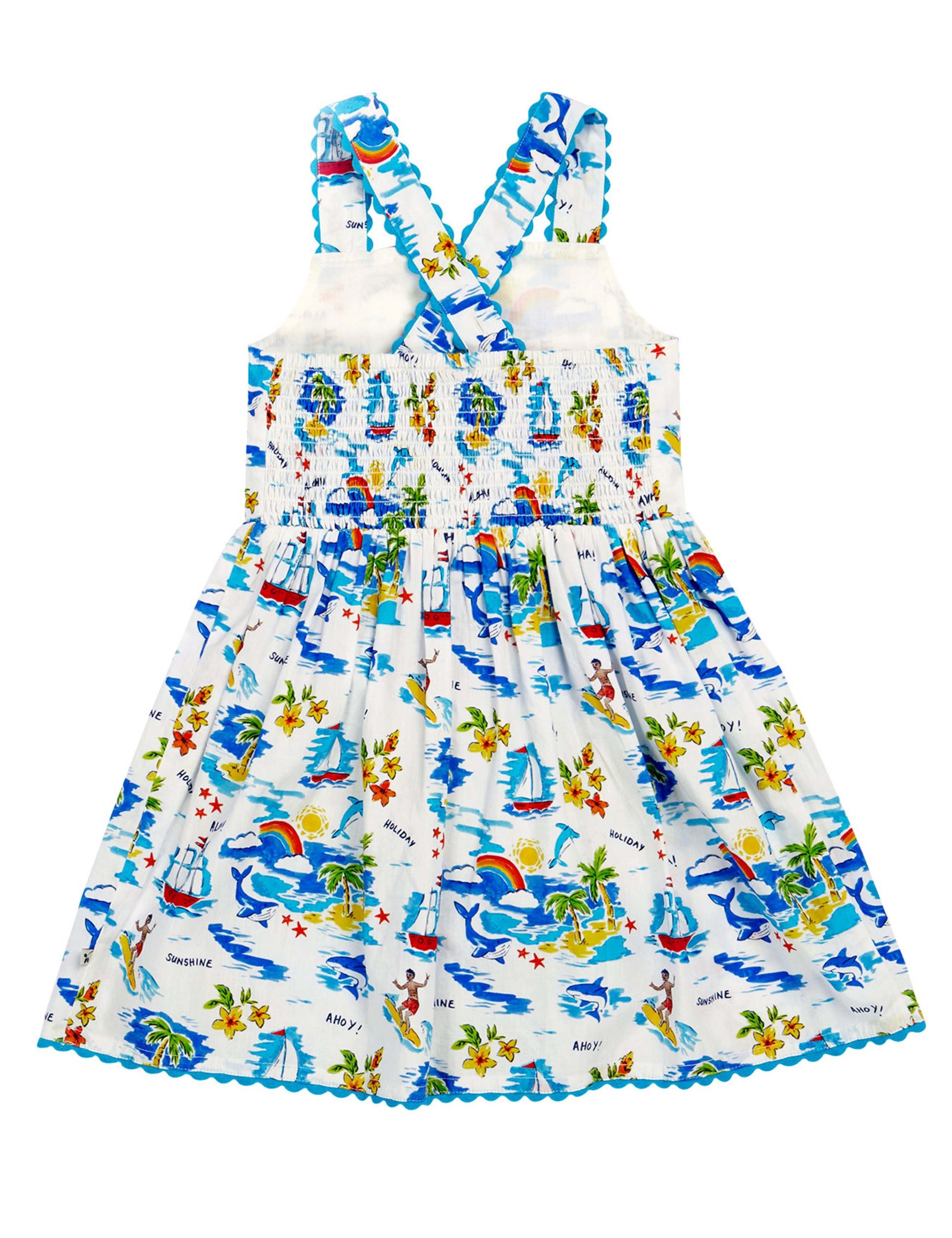 Pure Cotton Printed Dress (2-10 Yrs) 4 of 8