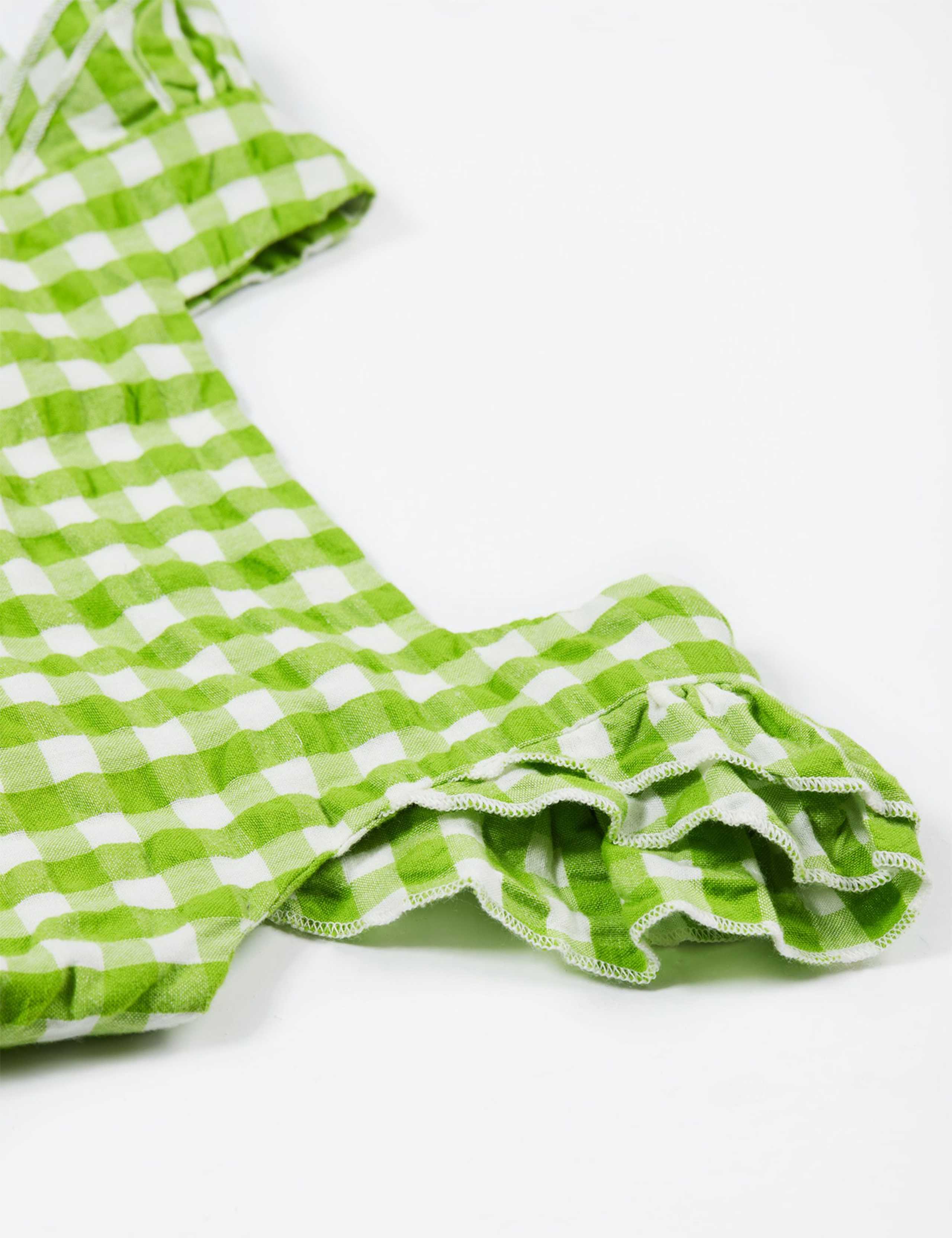 Pure Cotton Gingham Bird Dress (2-10 Yrs) 4 of 8