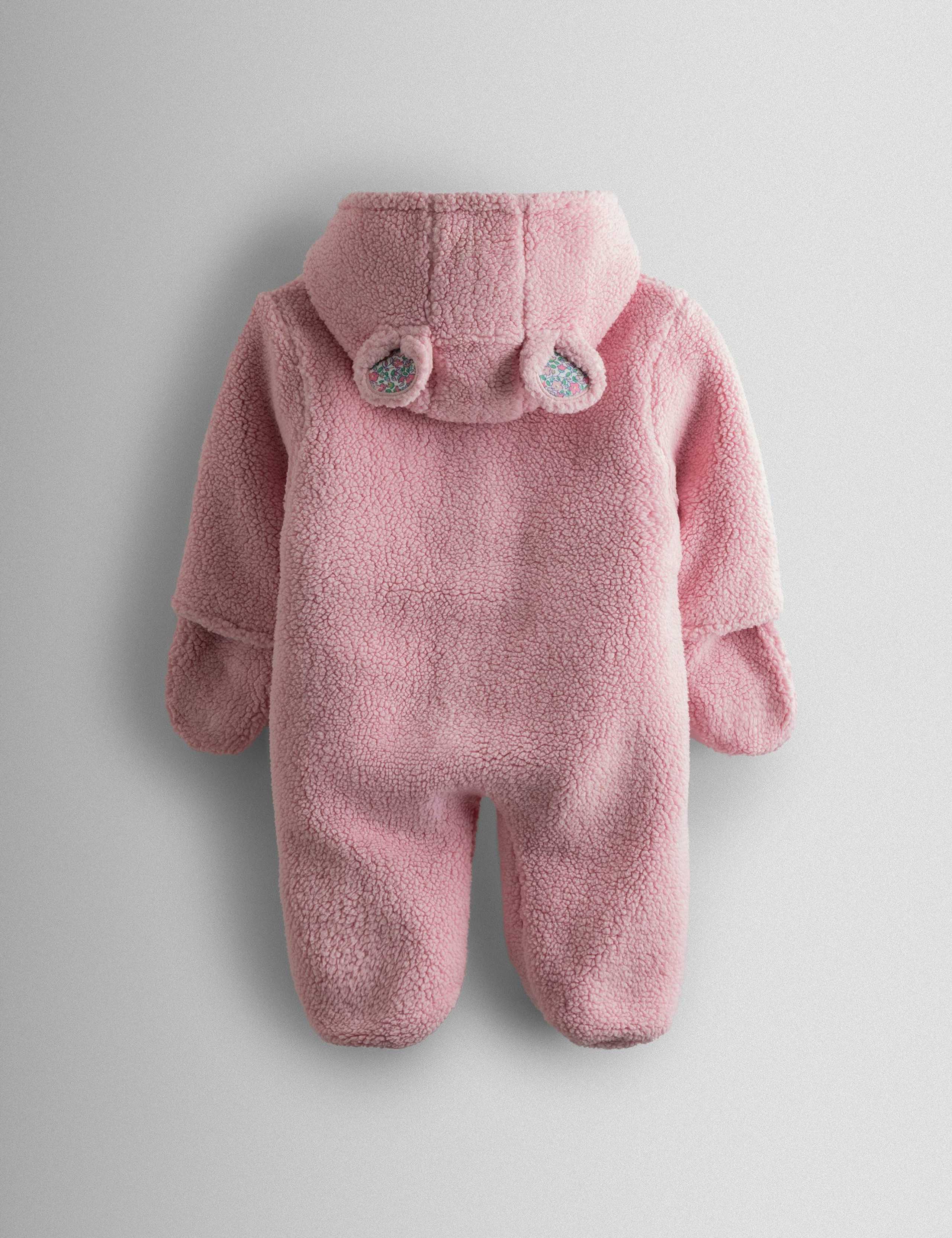 Borg Floral Mouse Hooded Pramsuit (0-12 Mths) 2 of 5