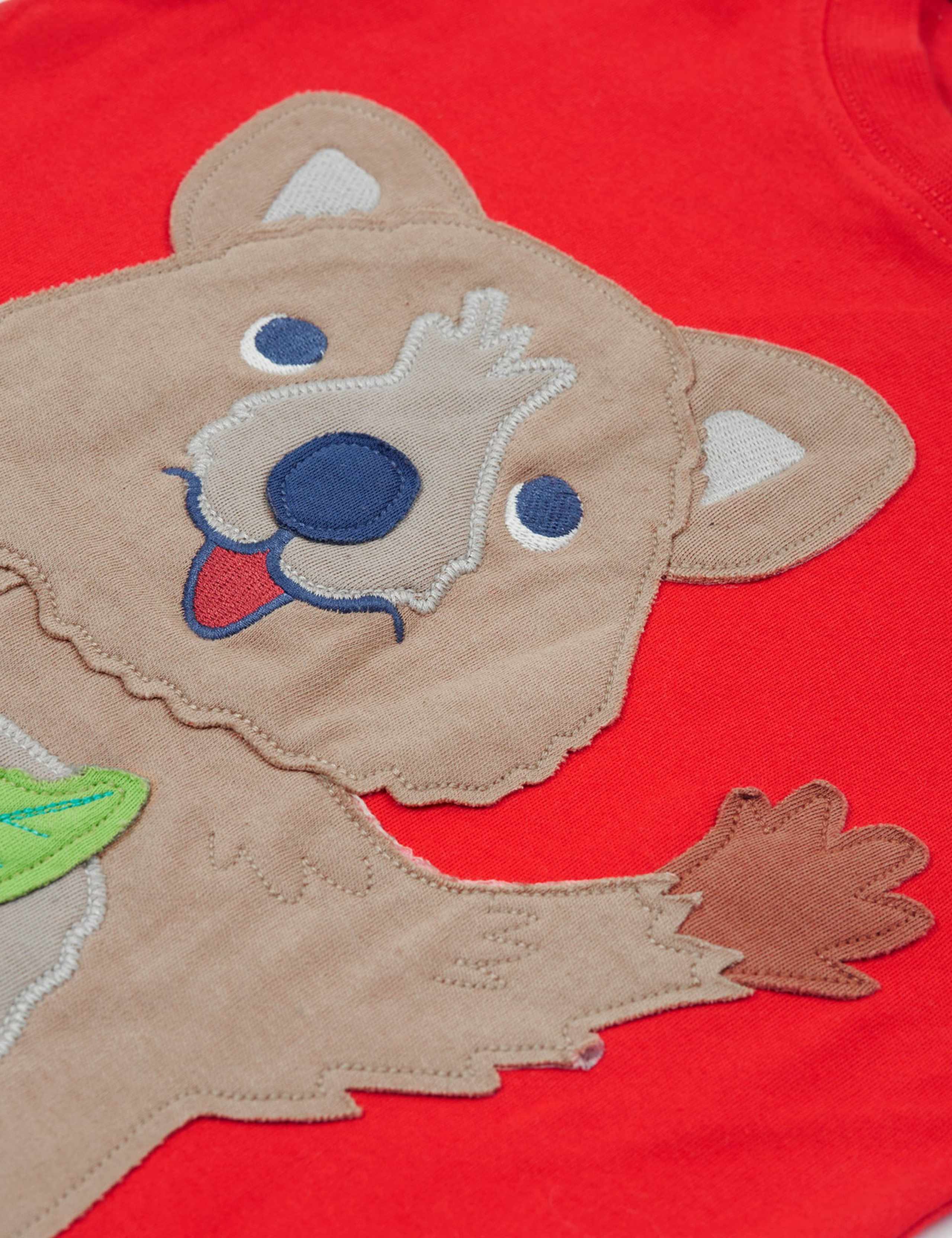 Pure Cotton Animal Appliqué T-Shirt (0-5 Yrs) 2 of 4