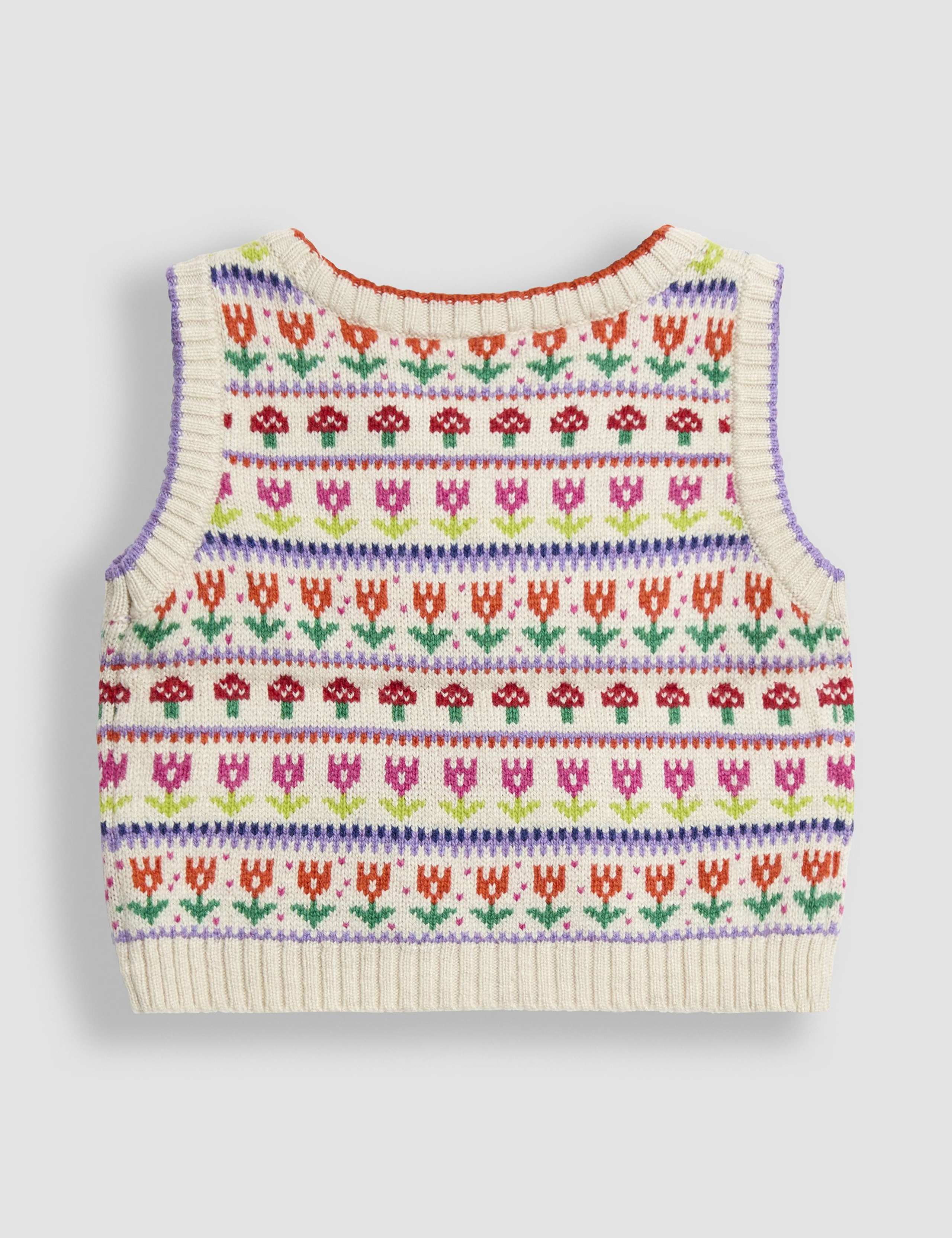 Woodland Fair Isle Knitted Vest (6 Mths-7 Yrs) 3 of 3