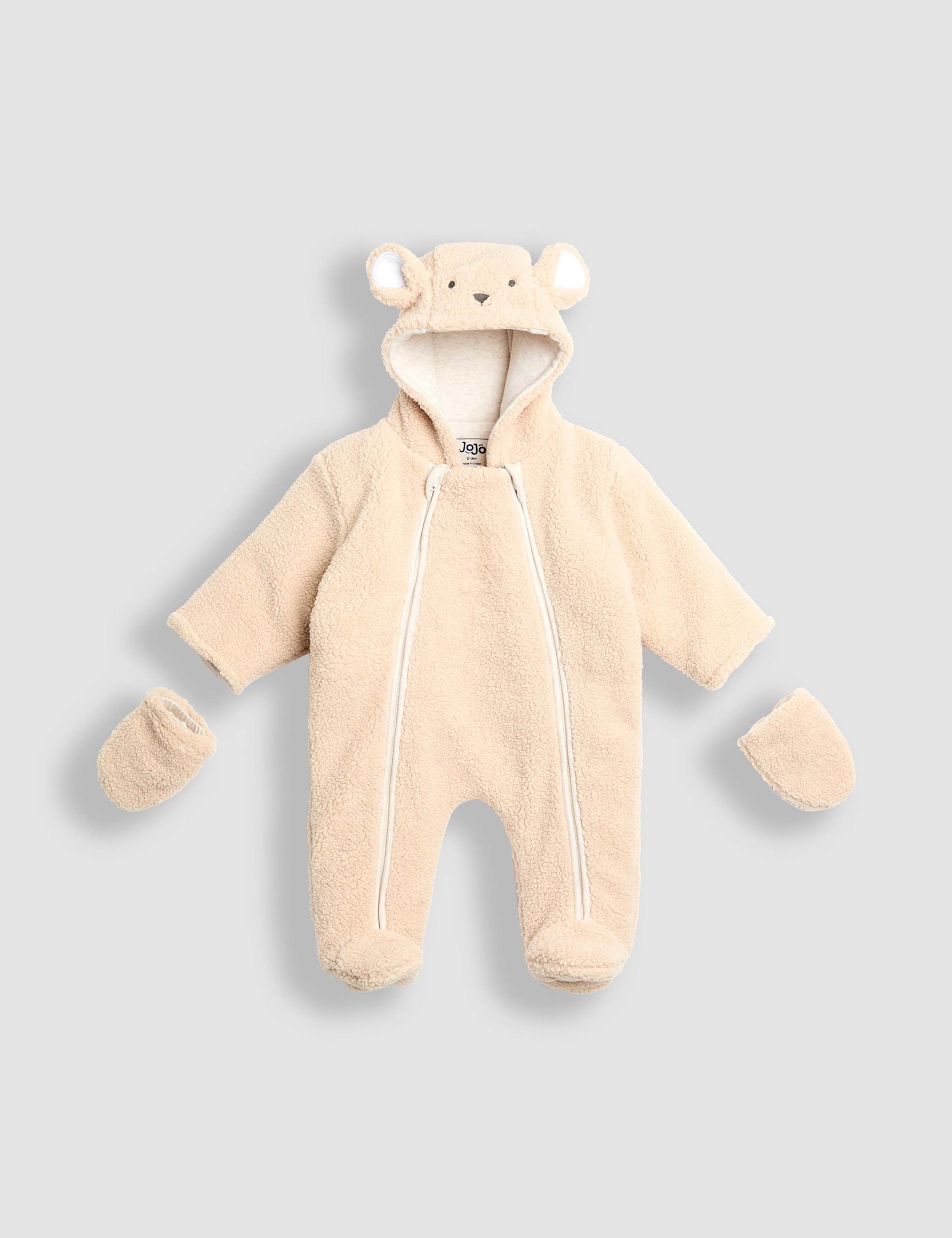 Borg Bear Pramsuit (0-12 Mths) 2 of 4