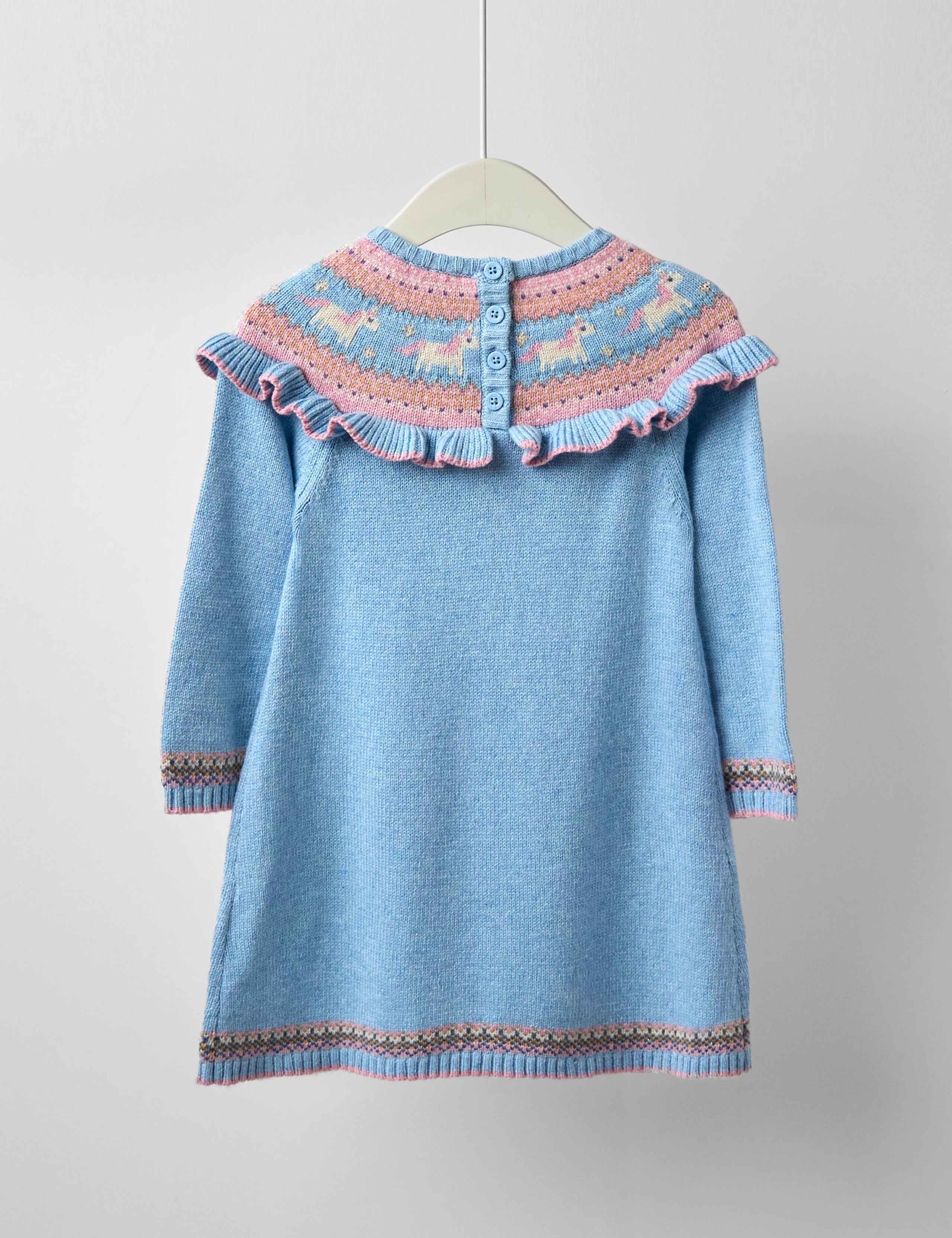 Unicorn Fair Isle Knitted Dress (6 Mths-7 Yrs) 4 of 4