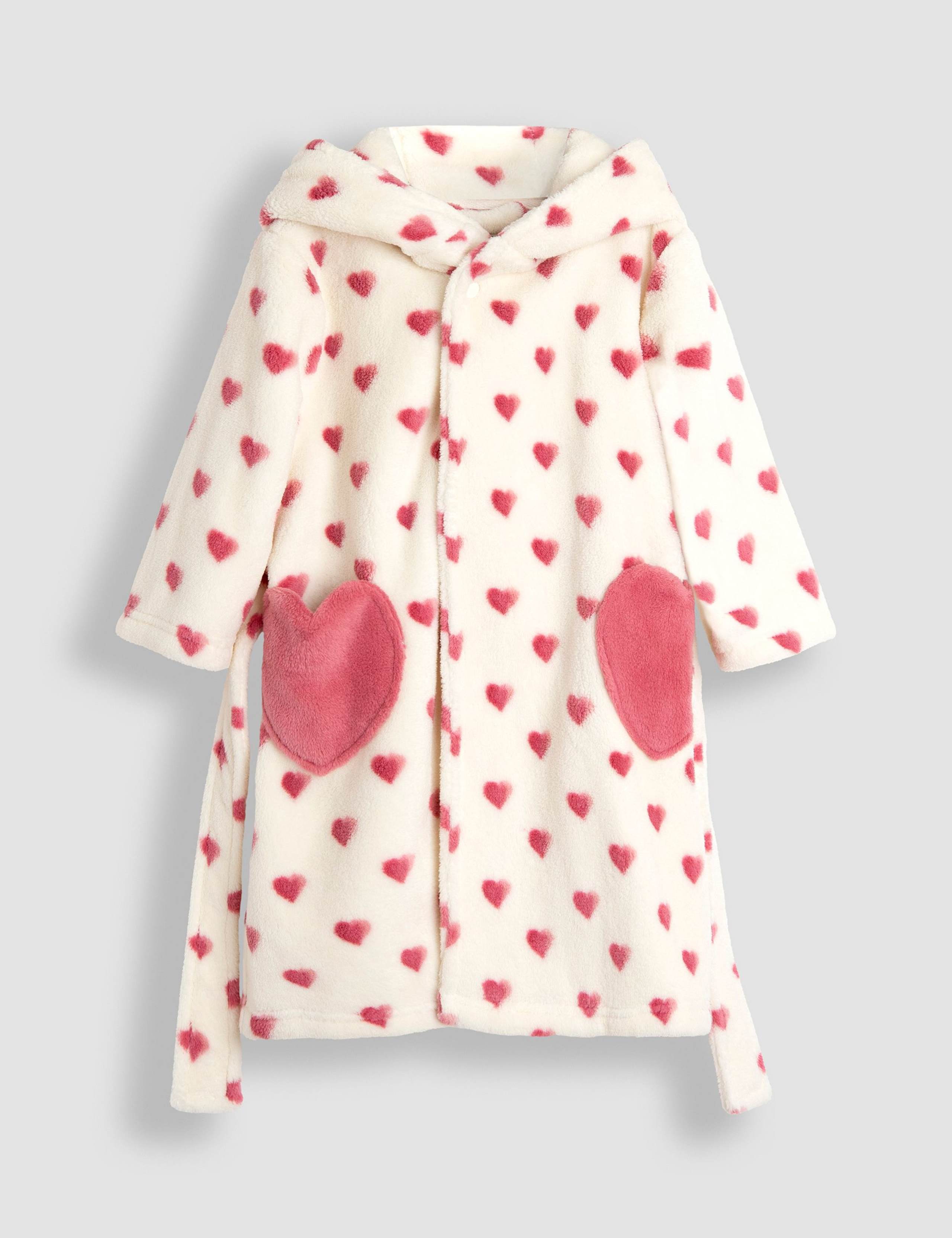Fleece Heart Dressing Gown (1-7 Yrs) 2 of 6