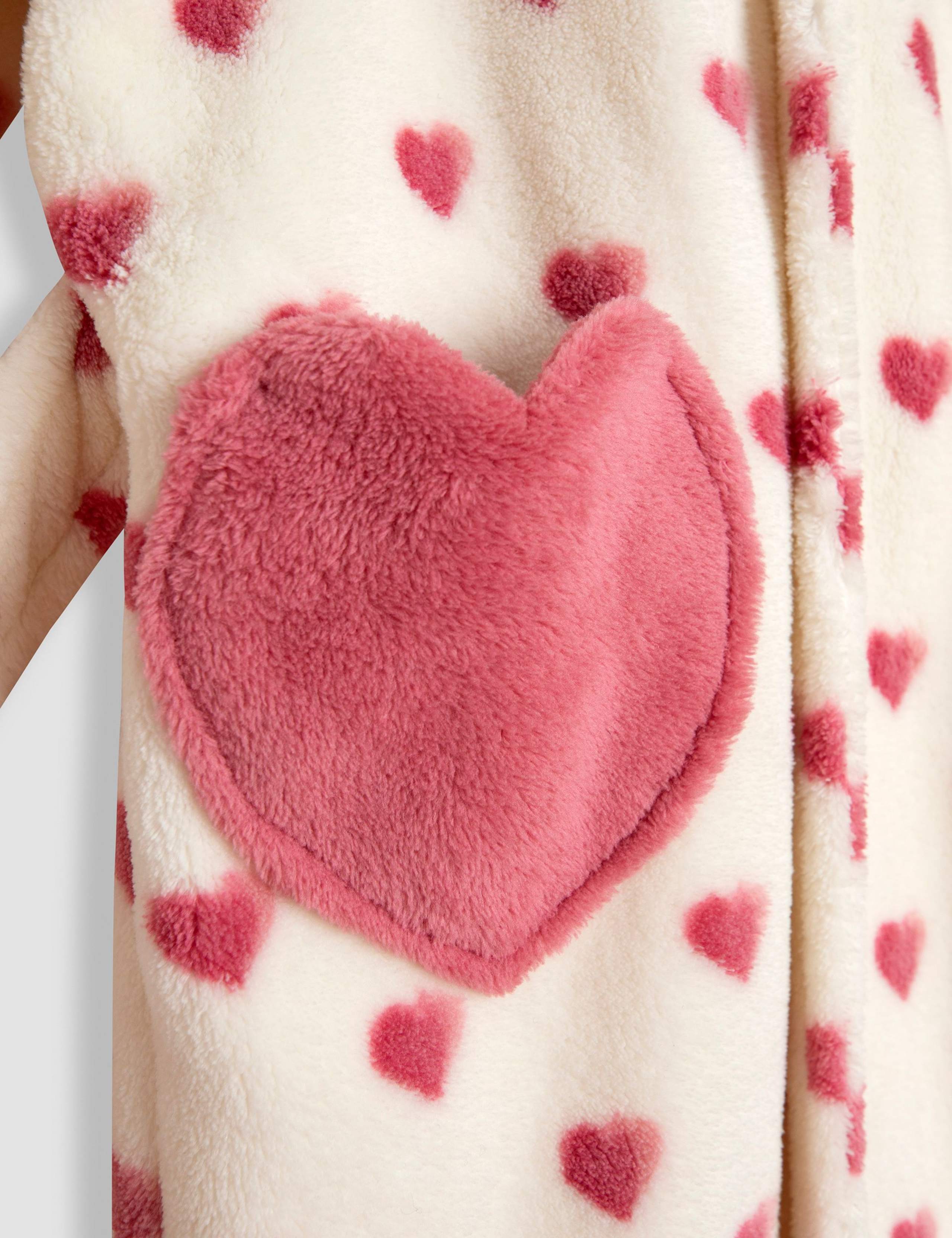 Fleece Heart Dressing Gown (1-7 Yrs) 4 of 6