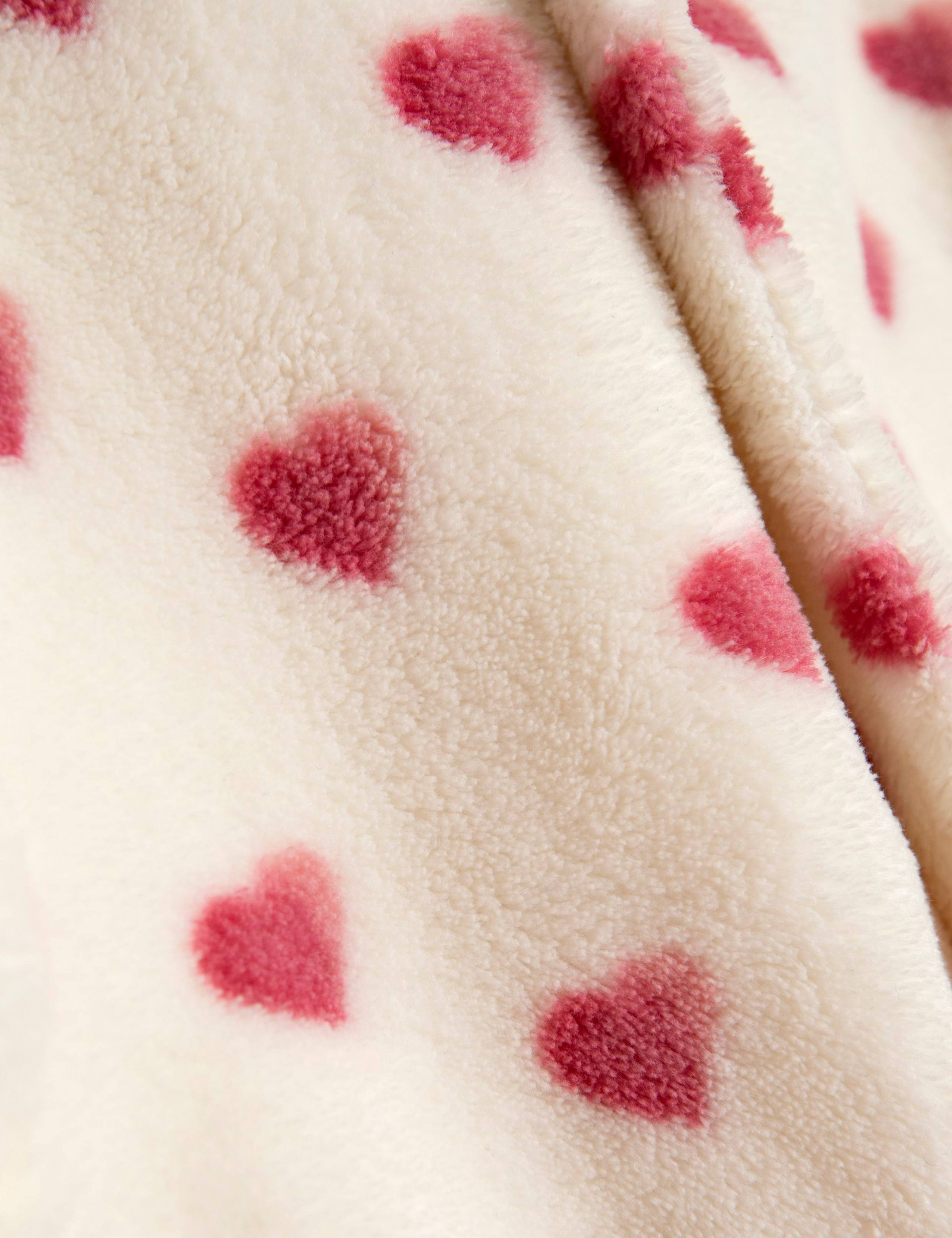 Fleece Heart Dressing Gown (1-7 Yrs) 6 of 6