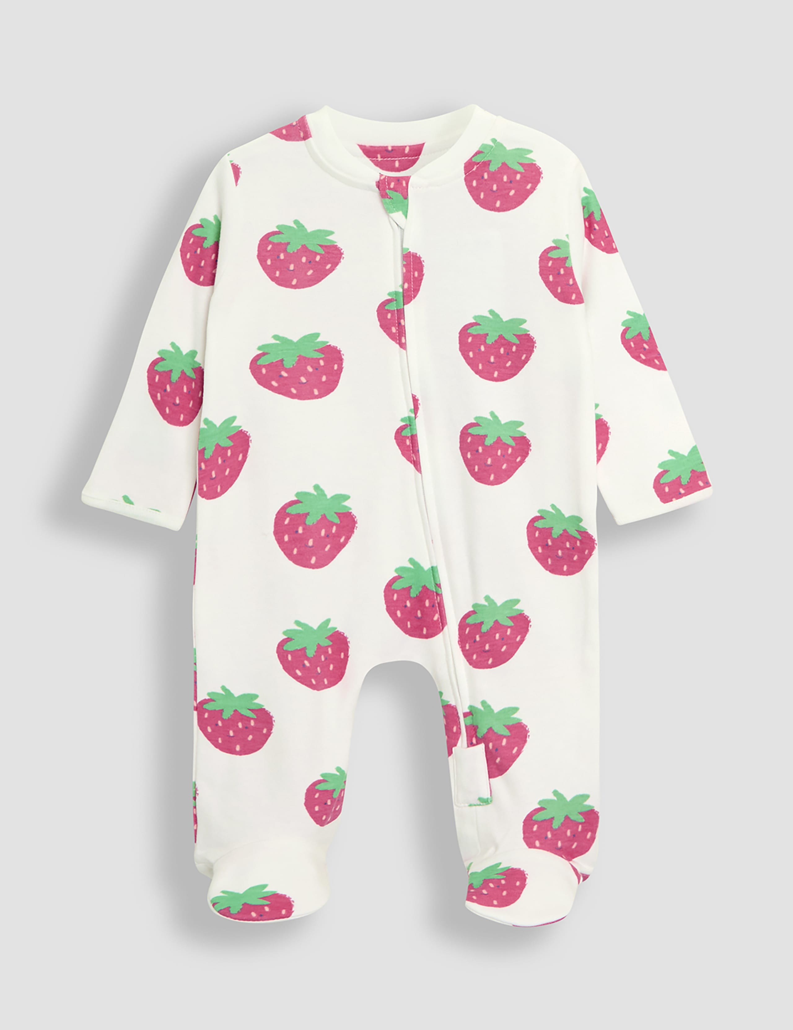 2pc Pure Cotton Strawberry Sleepsuit (0-12 Mths) 2 of 4