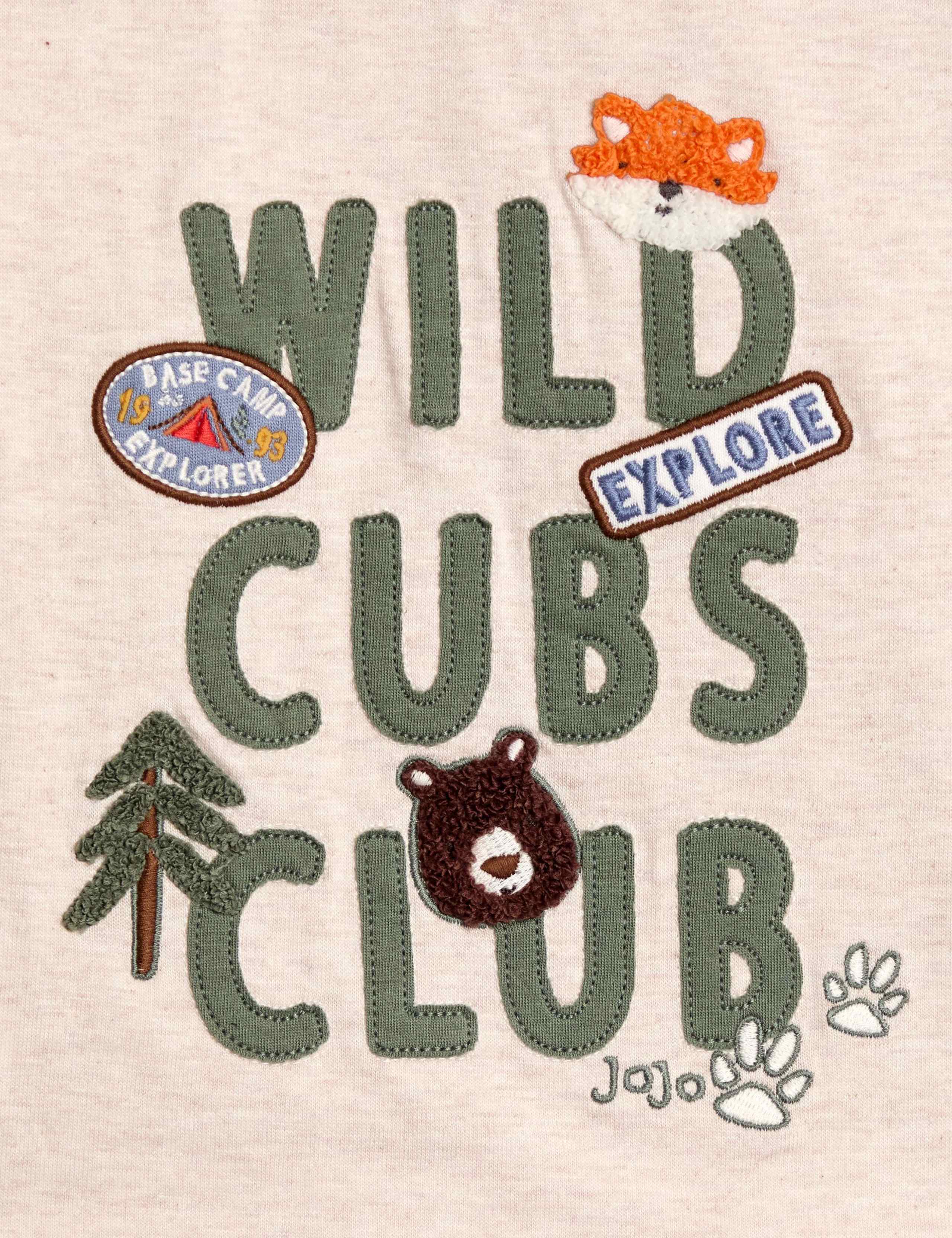 Pure Cotton Wild Cubs Club Applique Top (6 Mths - 7 Yrs) 3 of 3