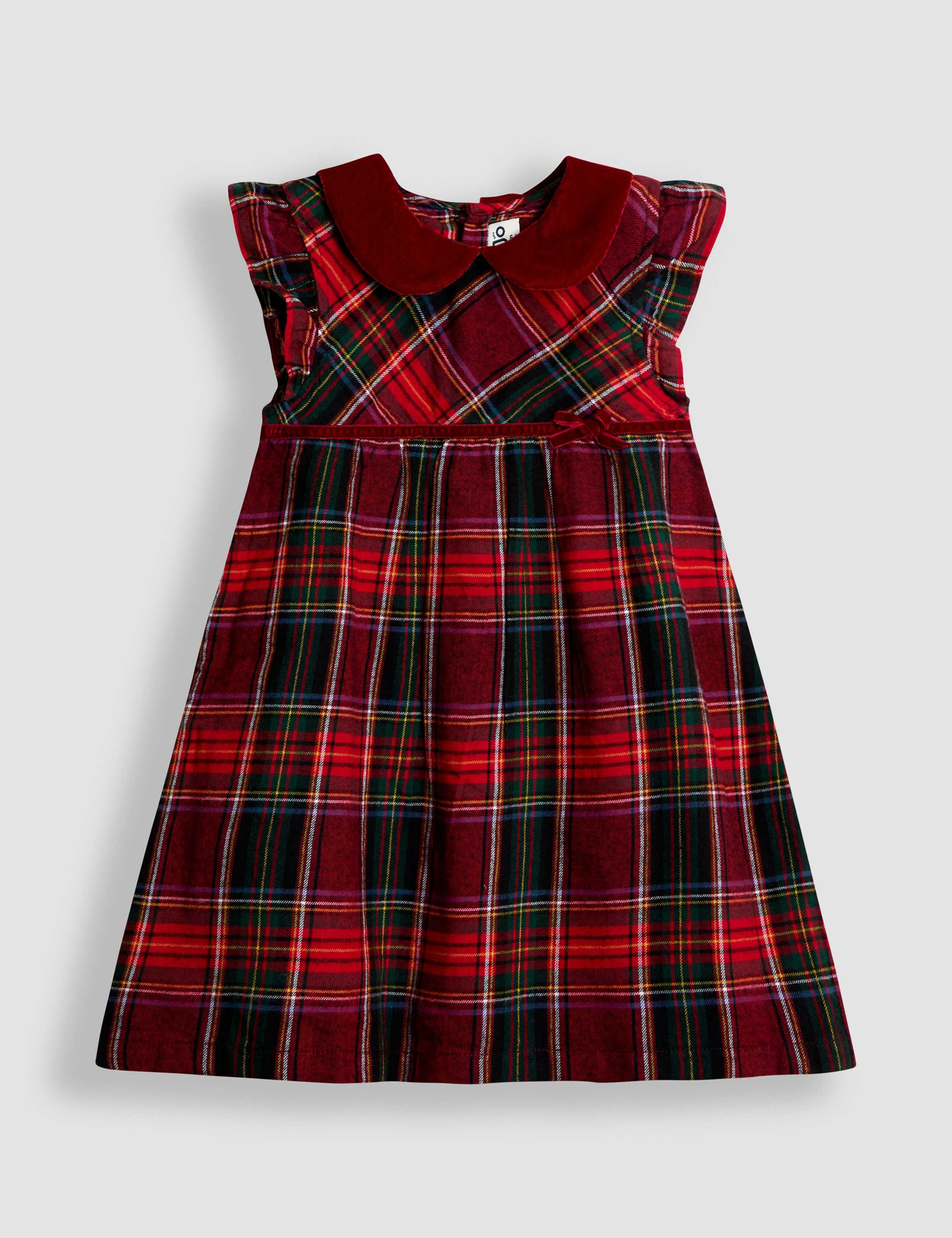2pc Pure Cotton Tartan Dress & Body Set (0-2 Yrs) 2 of 6