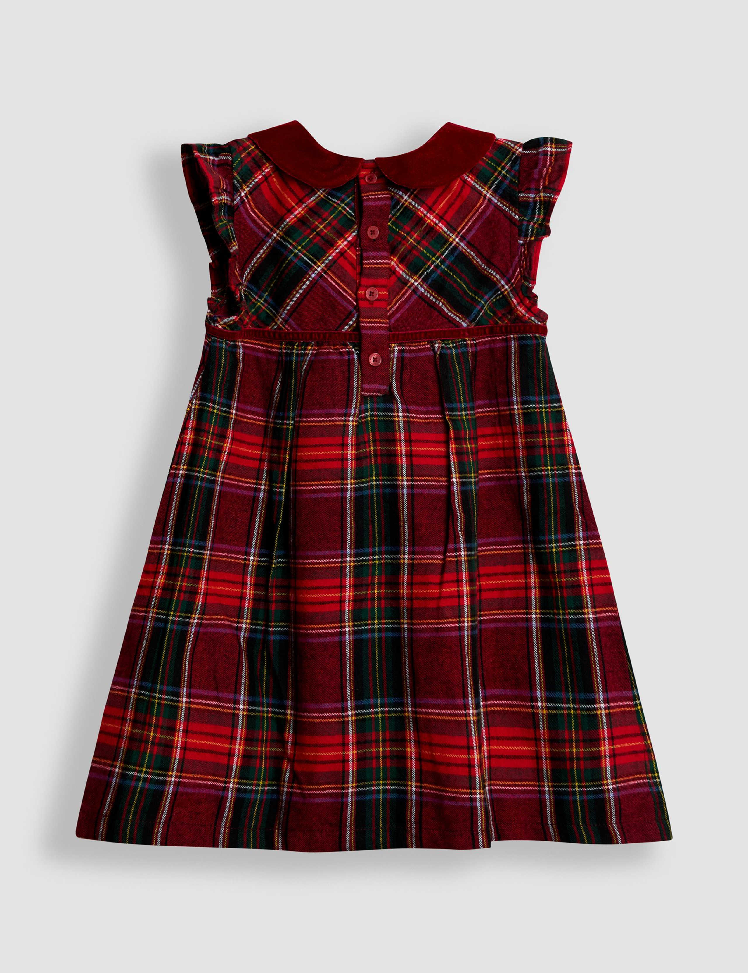 2pc Pure Cotton Tartan Dress & Body Set (0-2 Yrs) 3 of 6