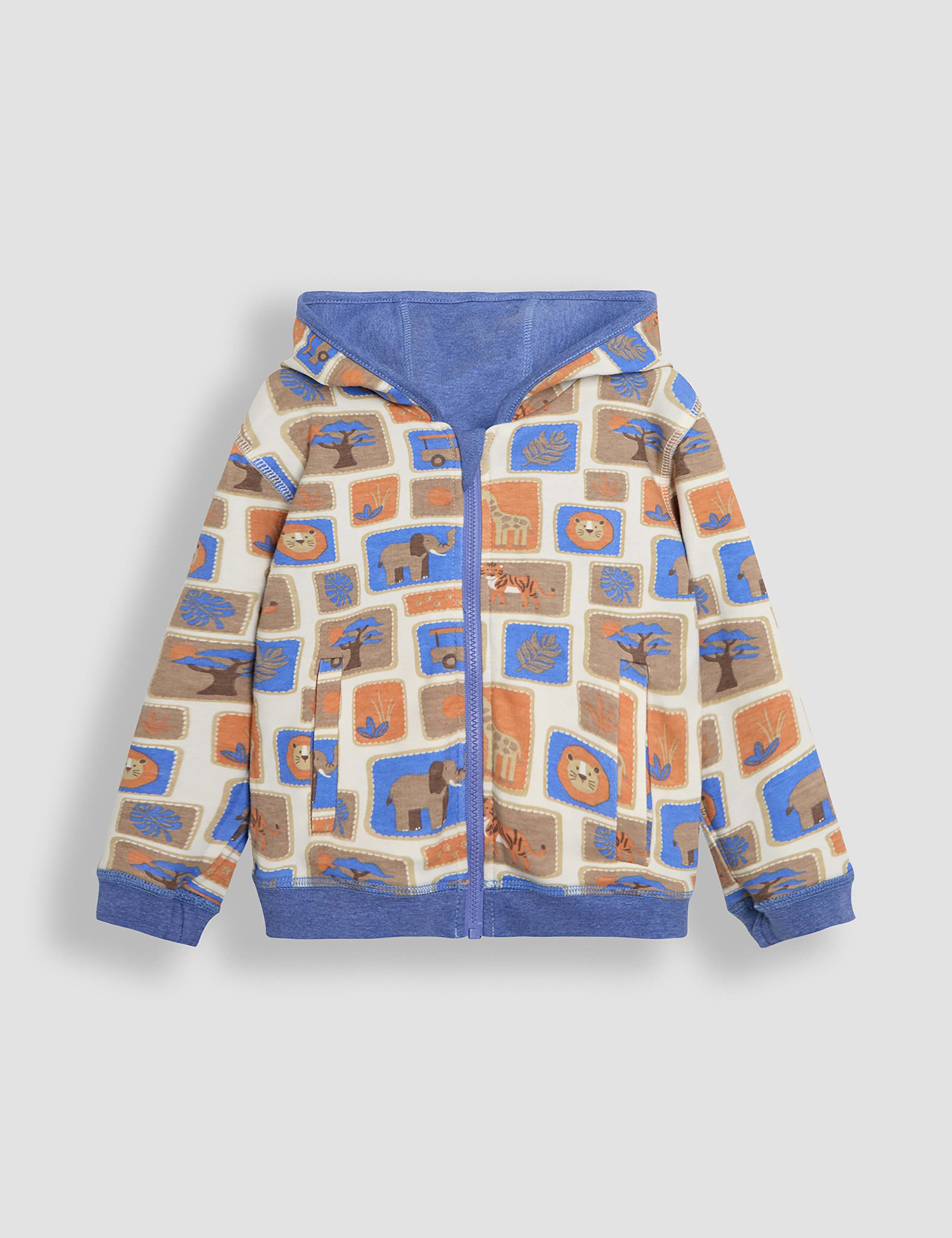 Pure Cotton Safari Reversible Hoodie (0-5 Yrs) 2 of 8