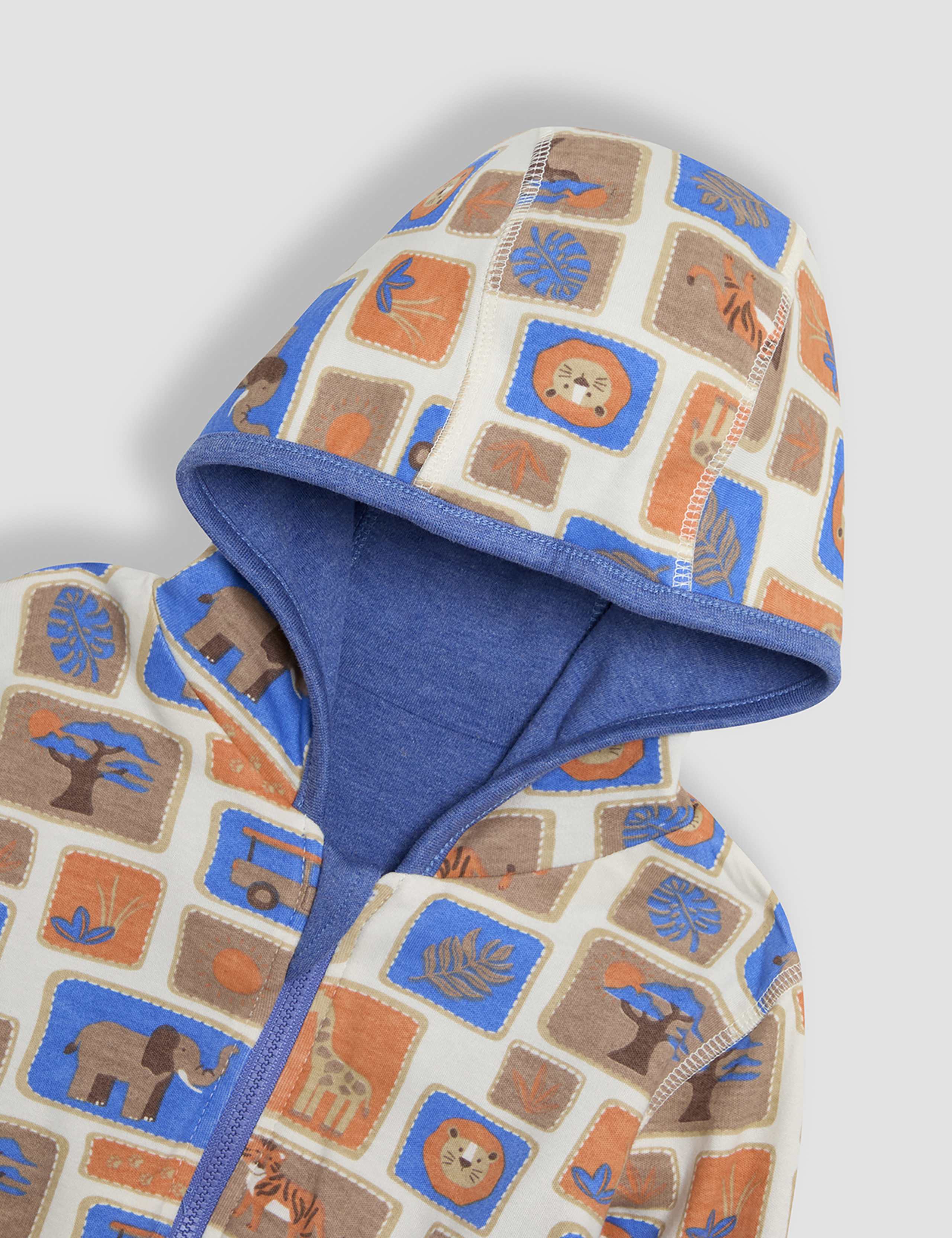 Pure Cotton Safari Reversible Hoodie (0-5 Yrs) 3 of 8