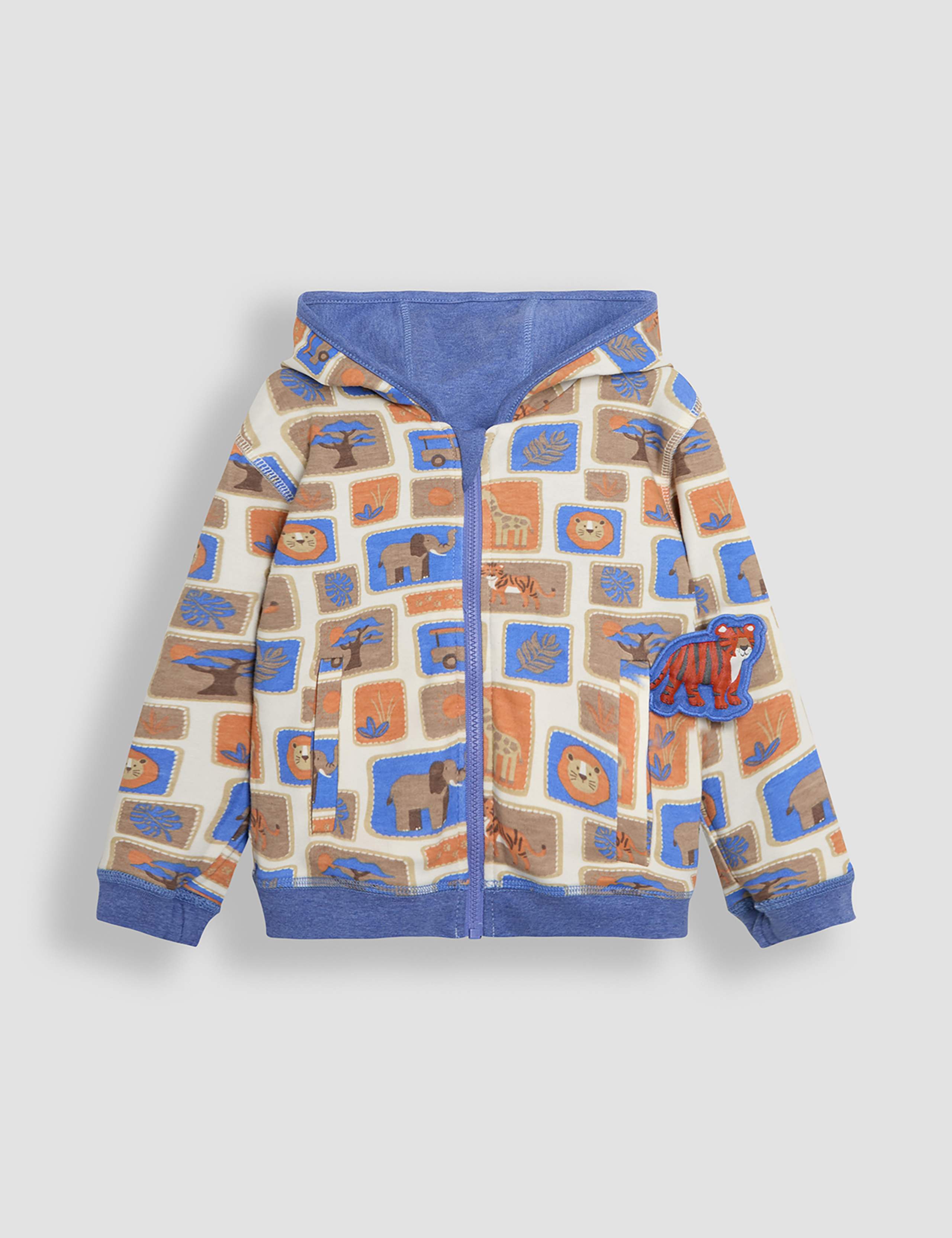 Pure Cotton Safari Reversible Hoodie (0-5 Yrs) 4 of 8