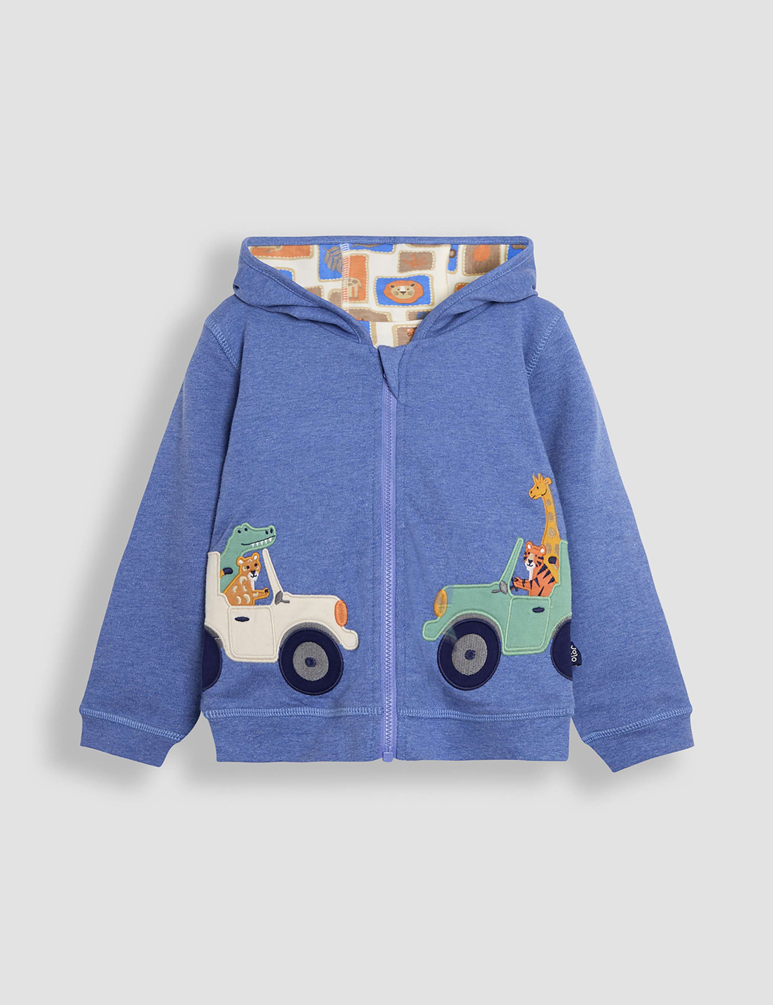 Pure Cotton Safari Reversible Hoodie (0-5 Yrs) 5 of 8
