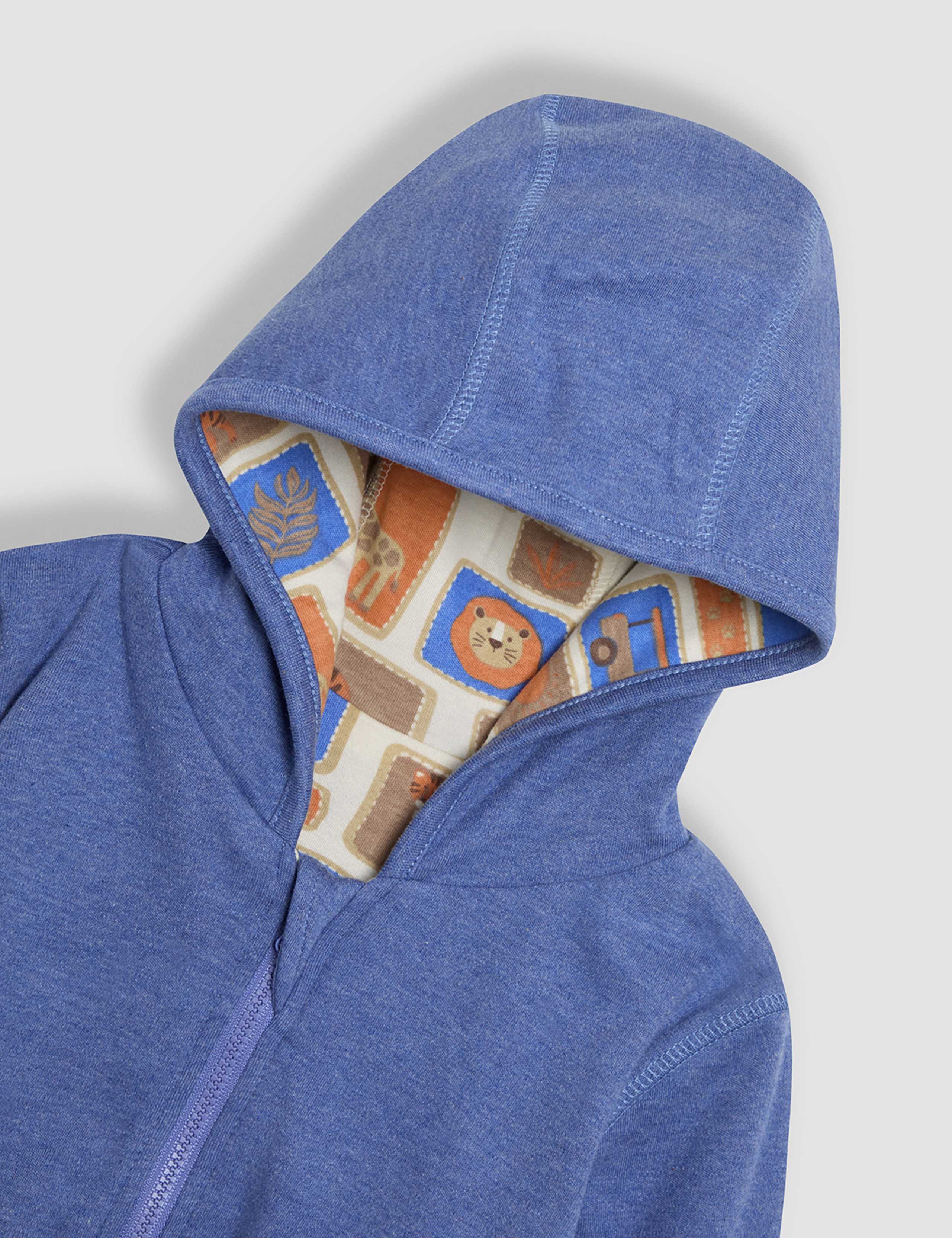 Pure Cotton Safari Reversible Hoodie (0-5 Yrs) 6 of 8