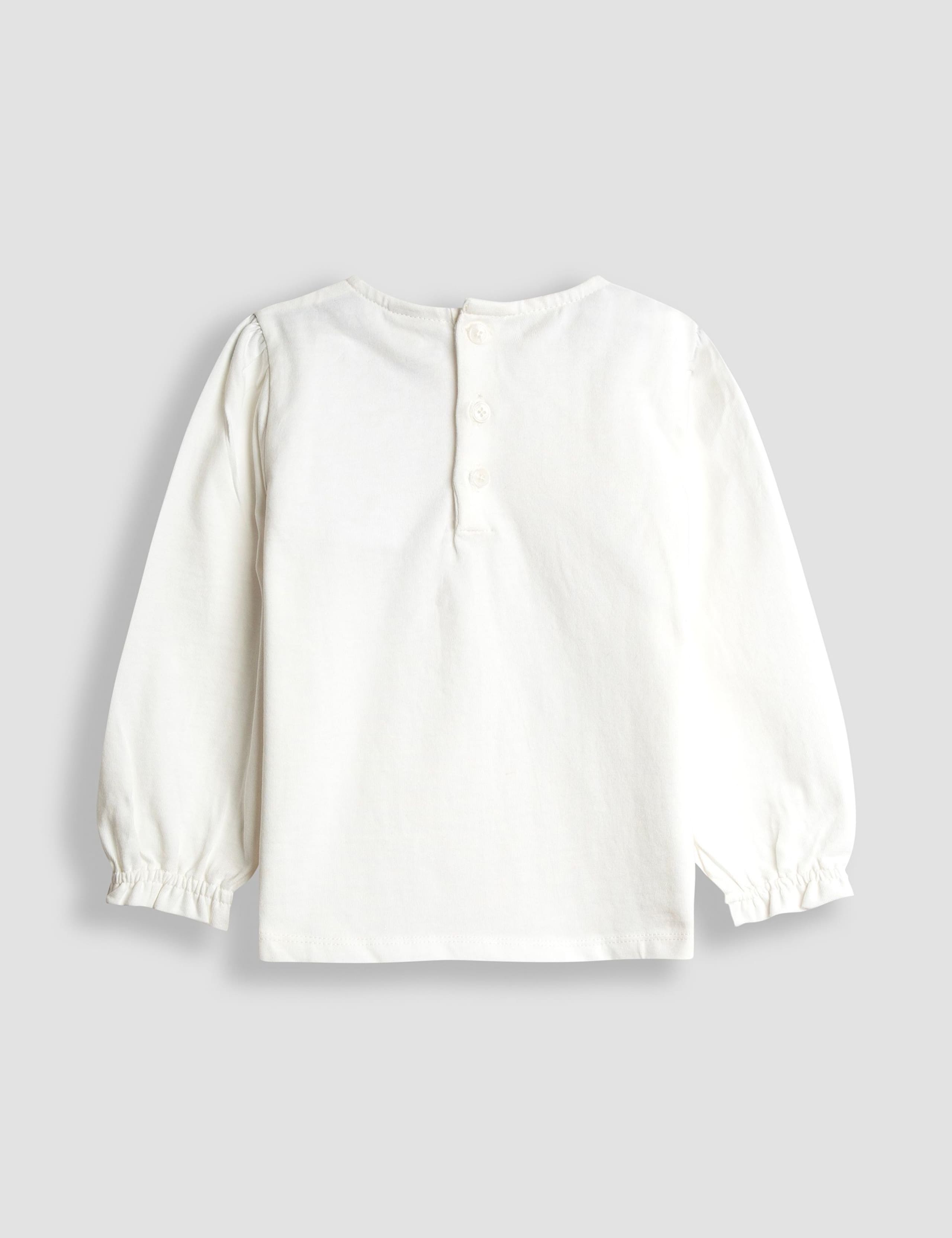 Pure Cotton Reindeer Top & Tulle Skirt Outfit (6 Mths - 7 Yrs) 5 of 8