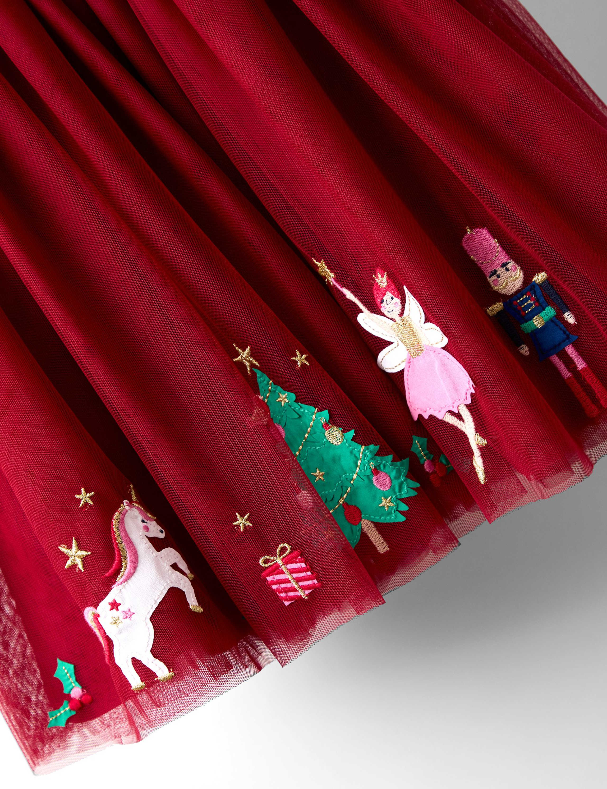 Christmas Appliqué Tulle Party Dress (6 Months-7 Years) 5 of 5