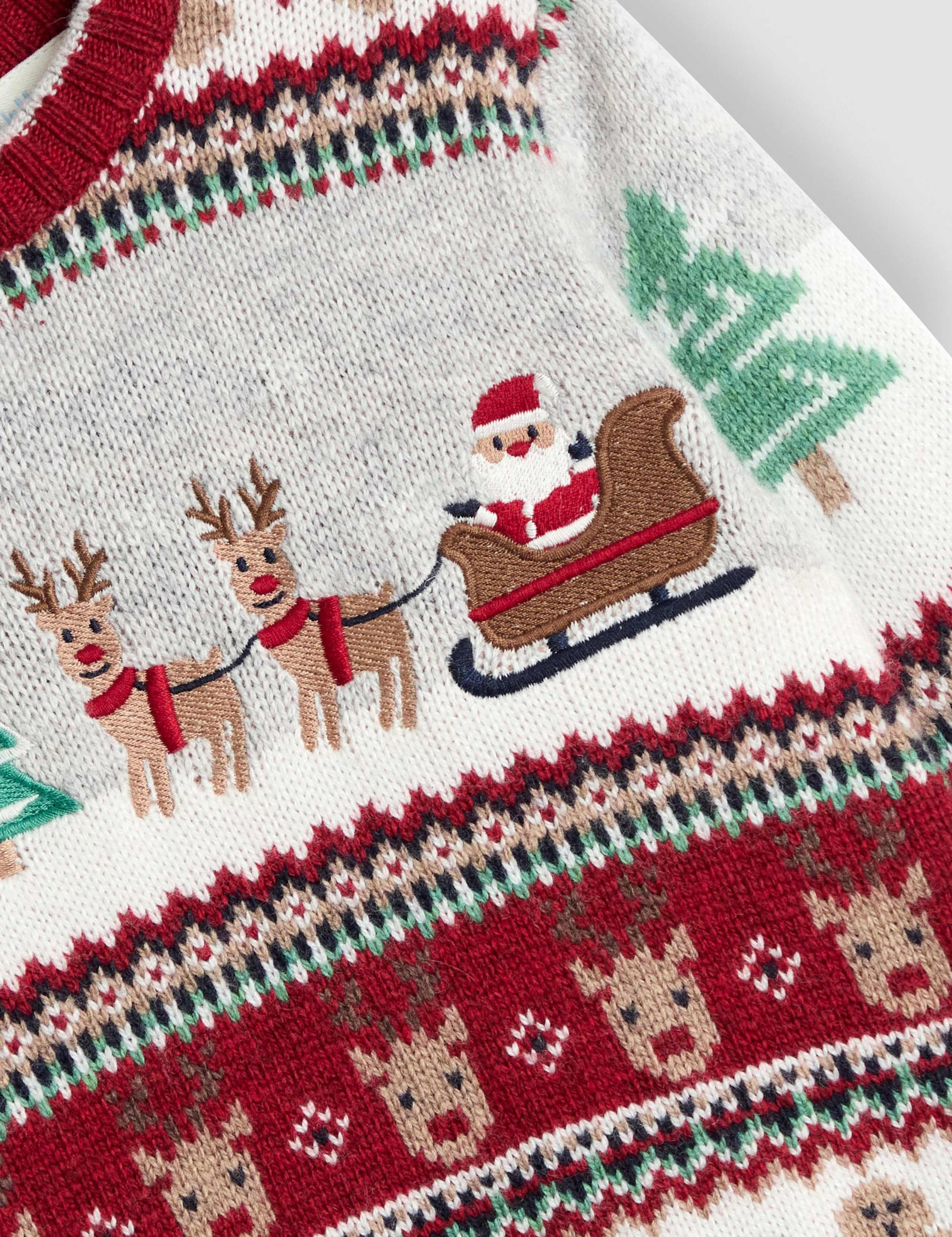 Christmas Fair Isle Knitted Jumper (6 Mths-7 Yrs) 3 of 3