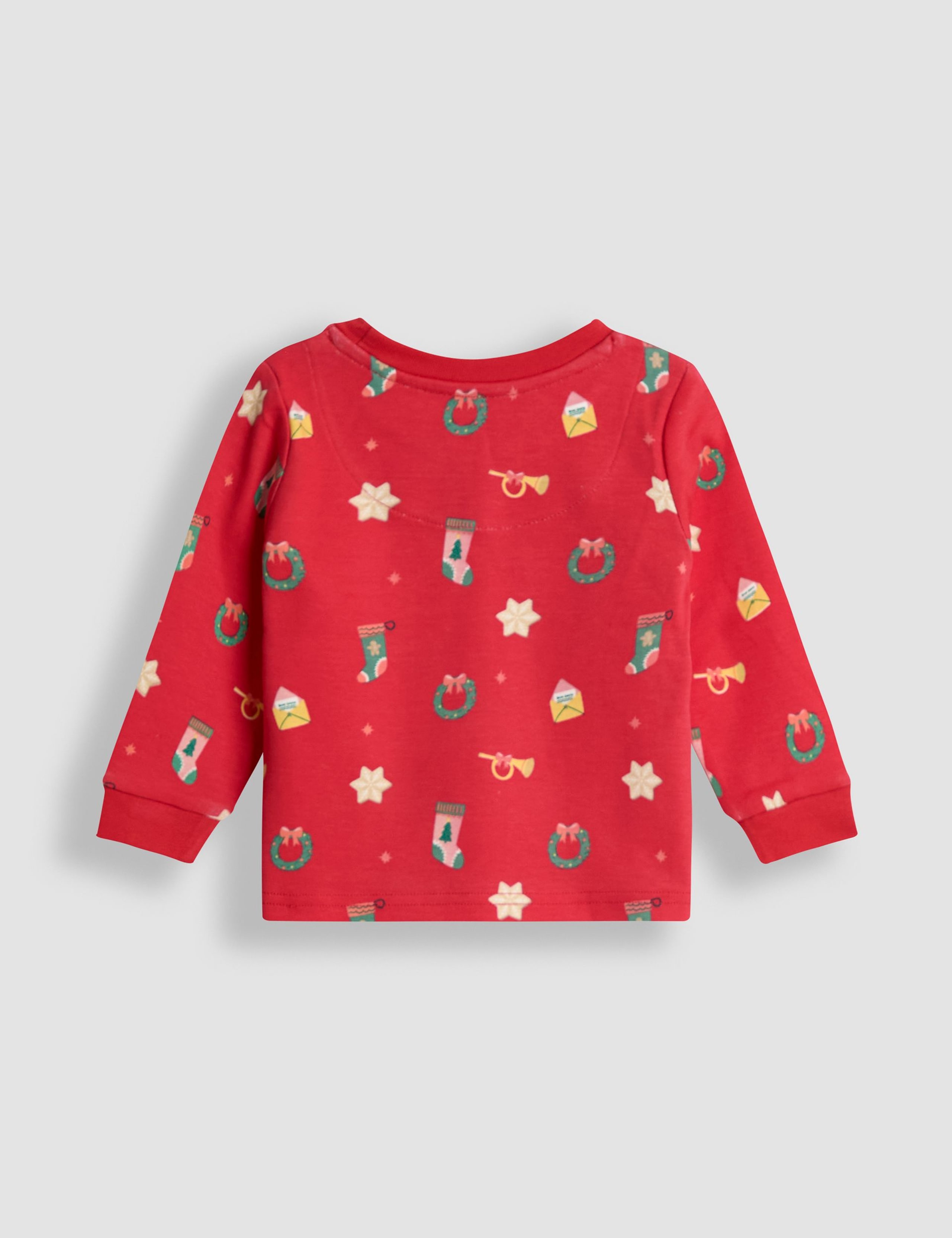 Pure Cotton Christmas Print Pyjamas (1-7 Yrs) 2 of 5