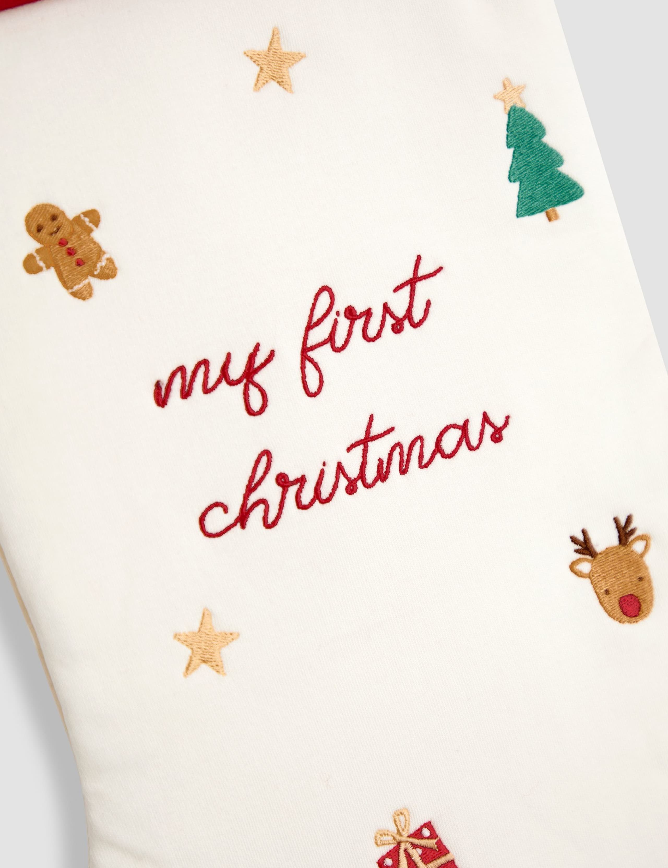 My First Christmas Embroidered Stocking 2 of 2