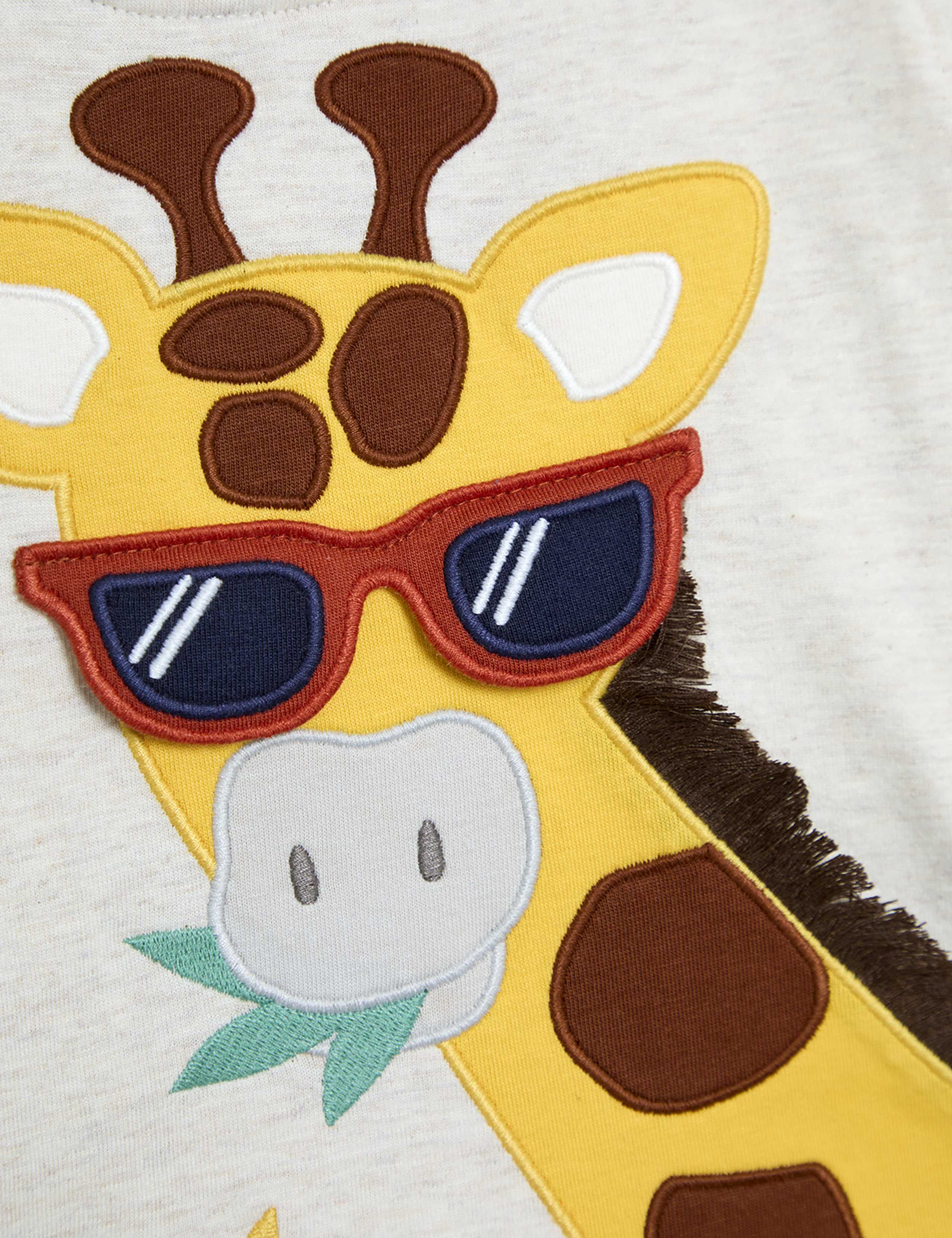 2pc Pure Cotton Giraffe Top & Bottom Outfit (3 Mths - 5 Yrs) 6 of 8