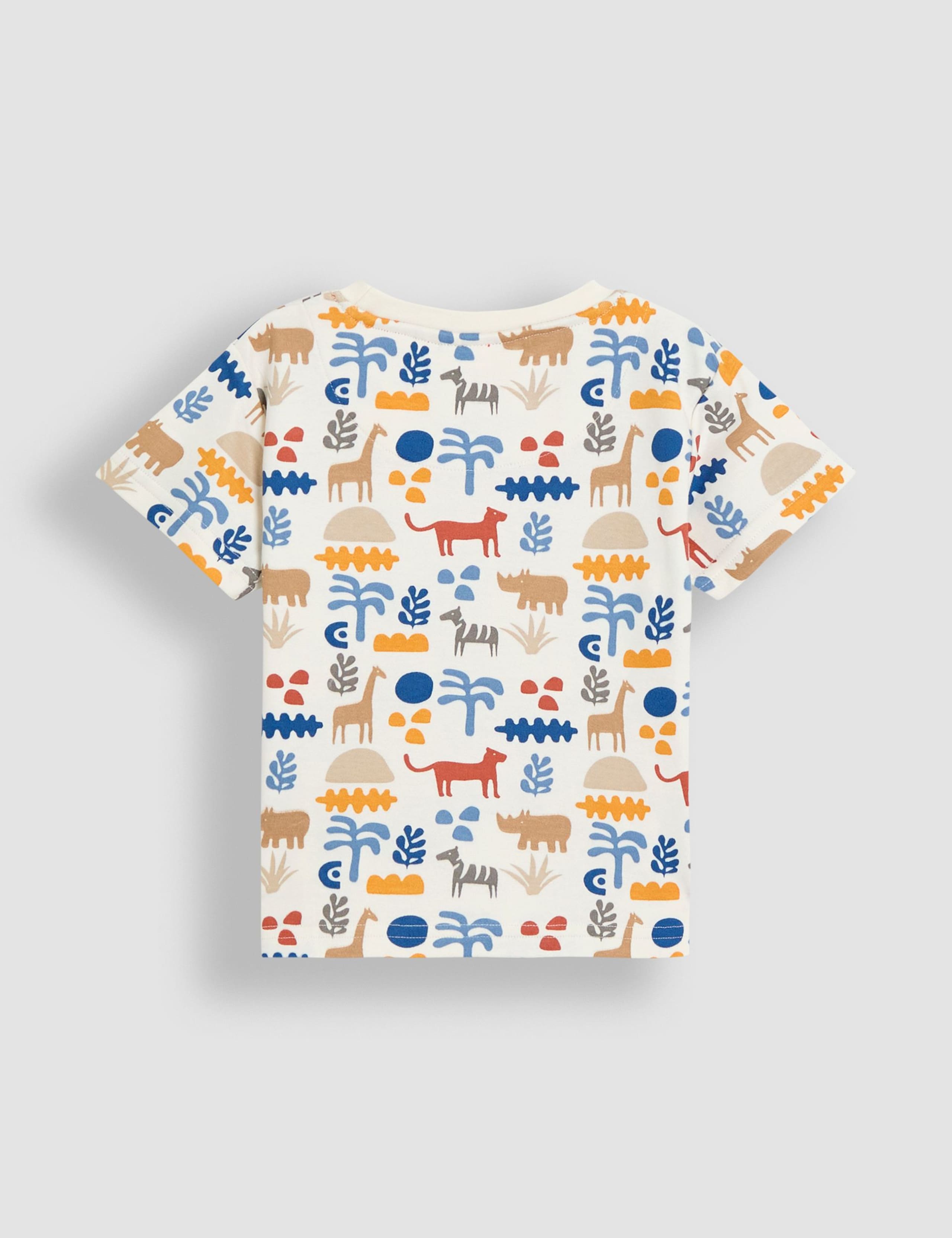 2pk Pure Cotton Safari & Plain T-Shirts (6 Mths - 5 Yrs) 5 of 5
