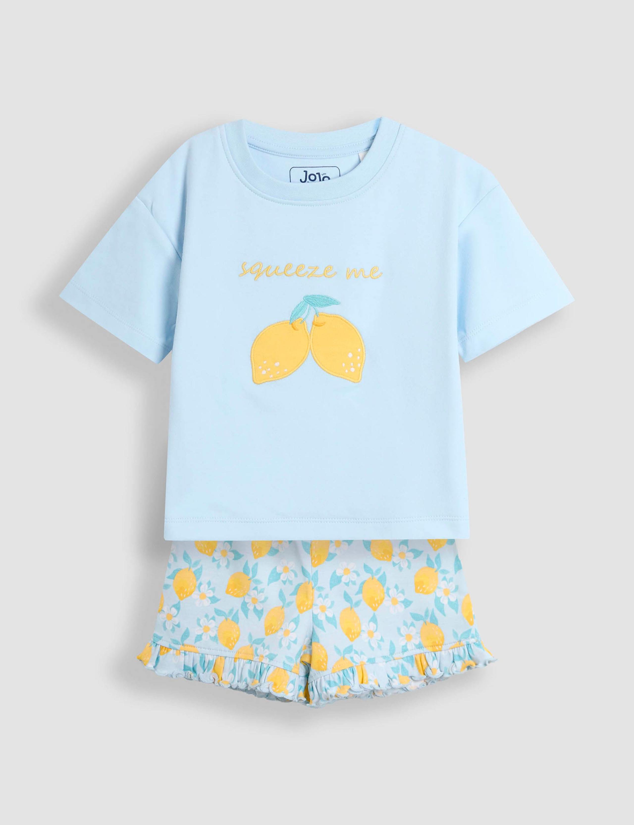 Pure Cotton Lemon Pyjamas (1-6 Yrs) 1 of 7