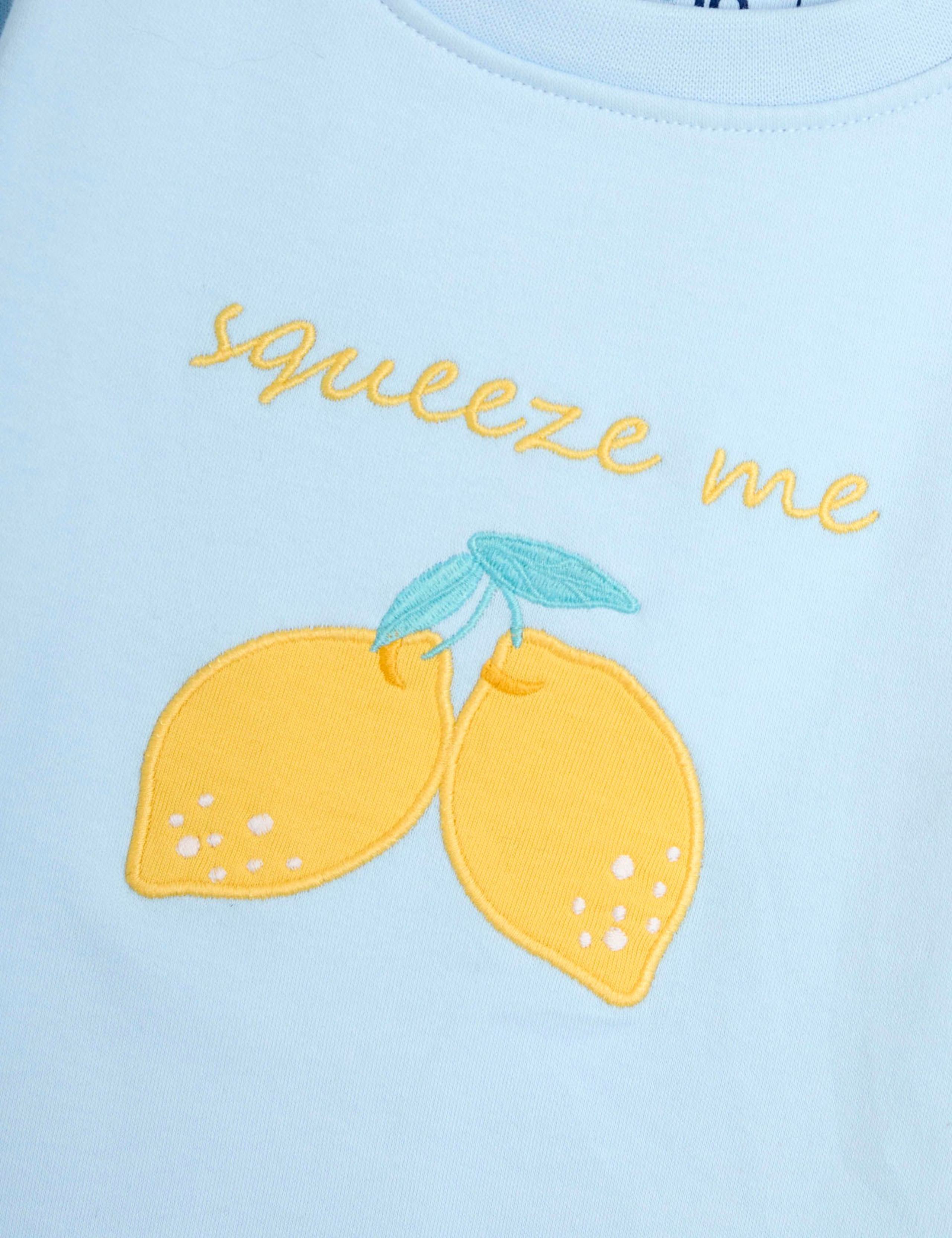 Pure Cotton Lemon Pyjamas (1-6 Yrs) 4 of 7