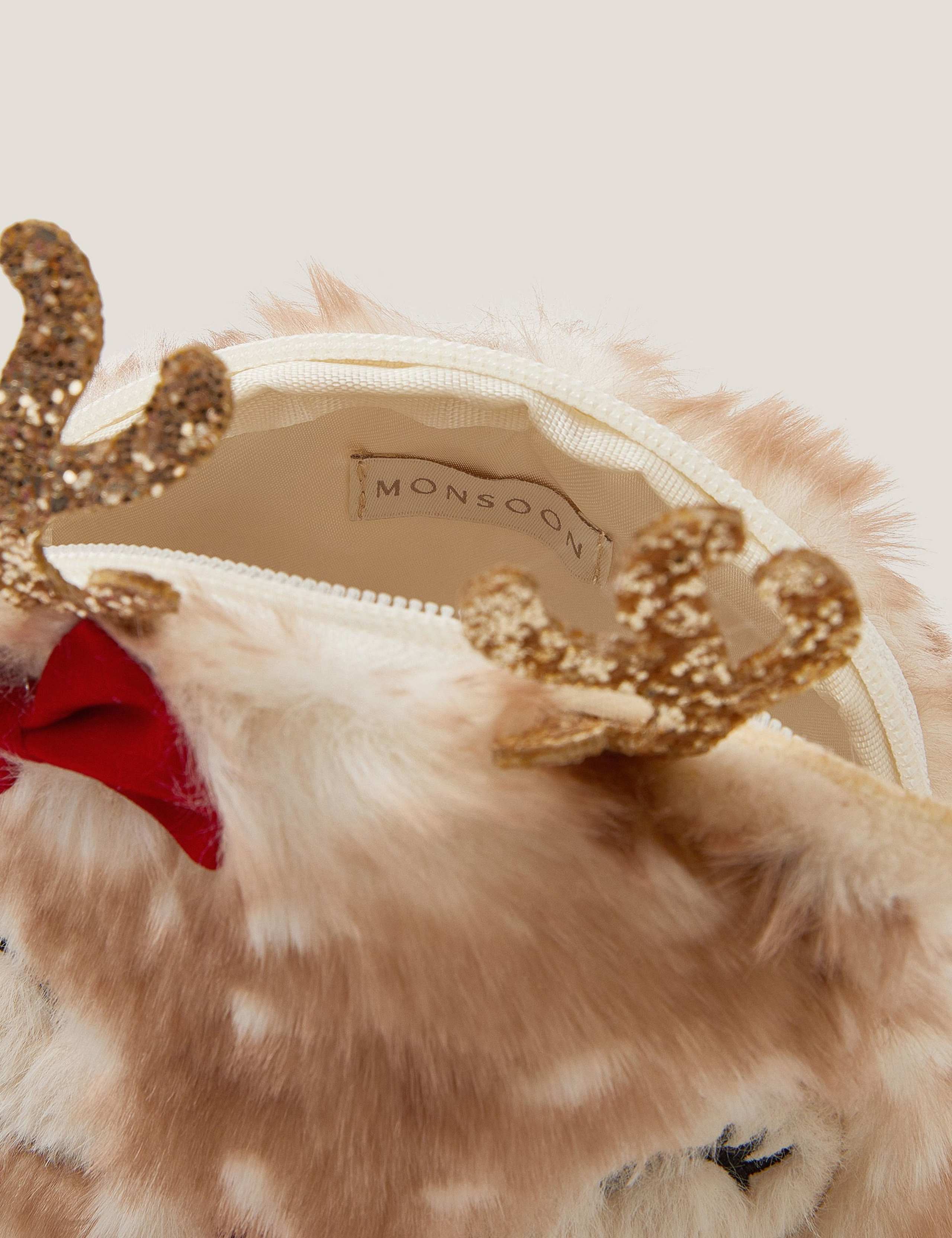 Kids' Fluffy Reindeer Bag 3 of 4