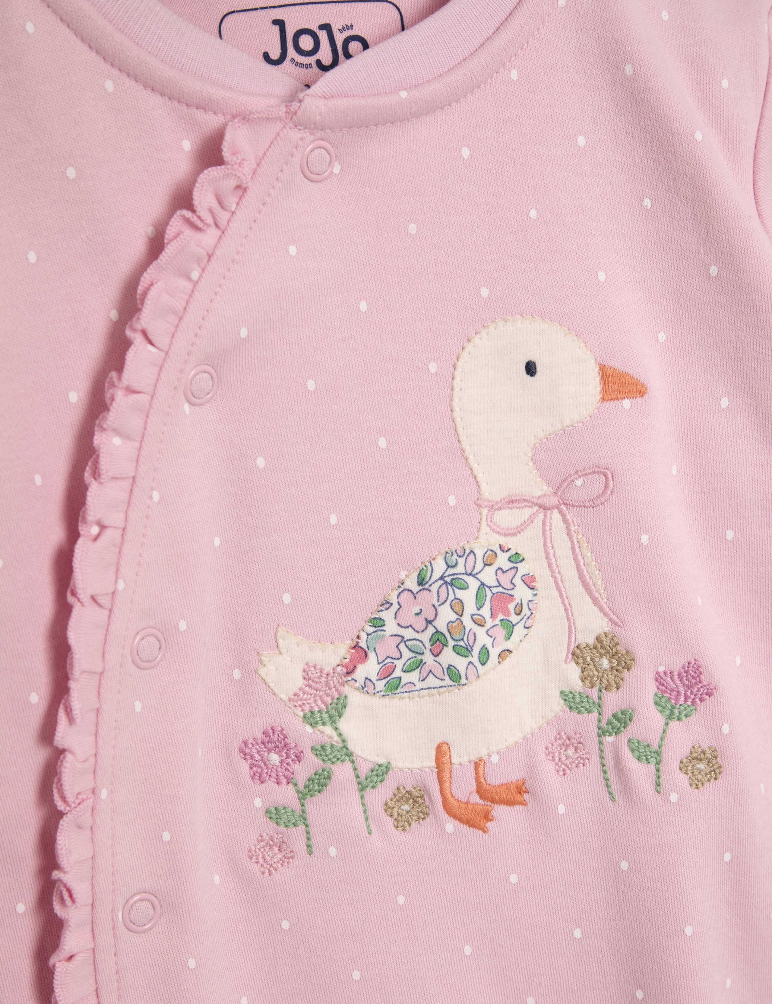 Pure Cotton Duck Appliqué Sleepsuit (Newborn - 12 Mths) 3 of 3