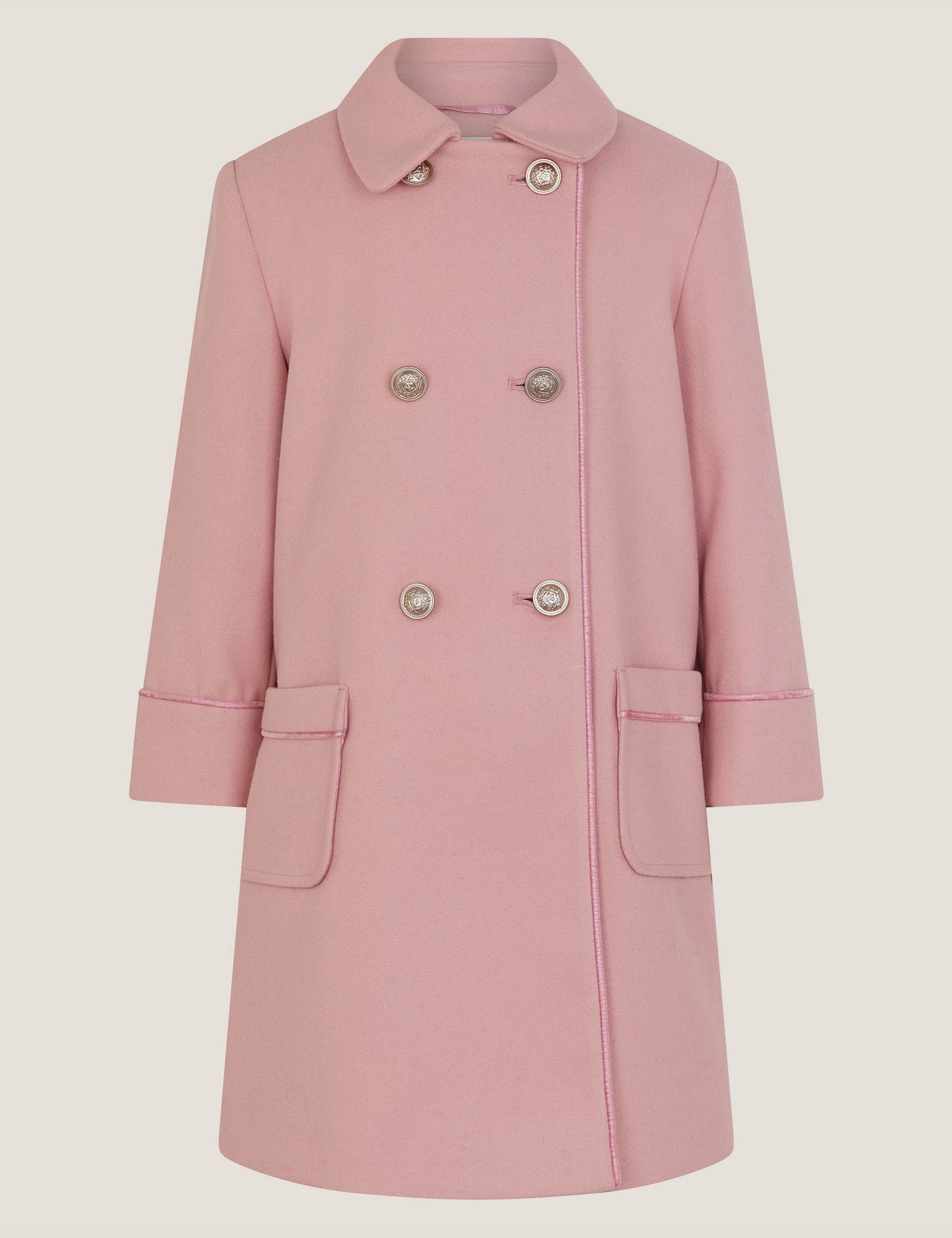 Binding Edge Crest Button Coat (3-13 Yrs) 2 of 4