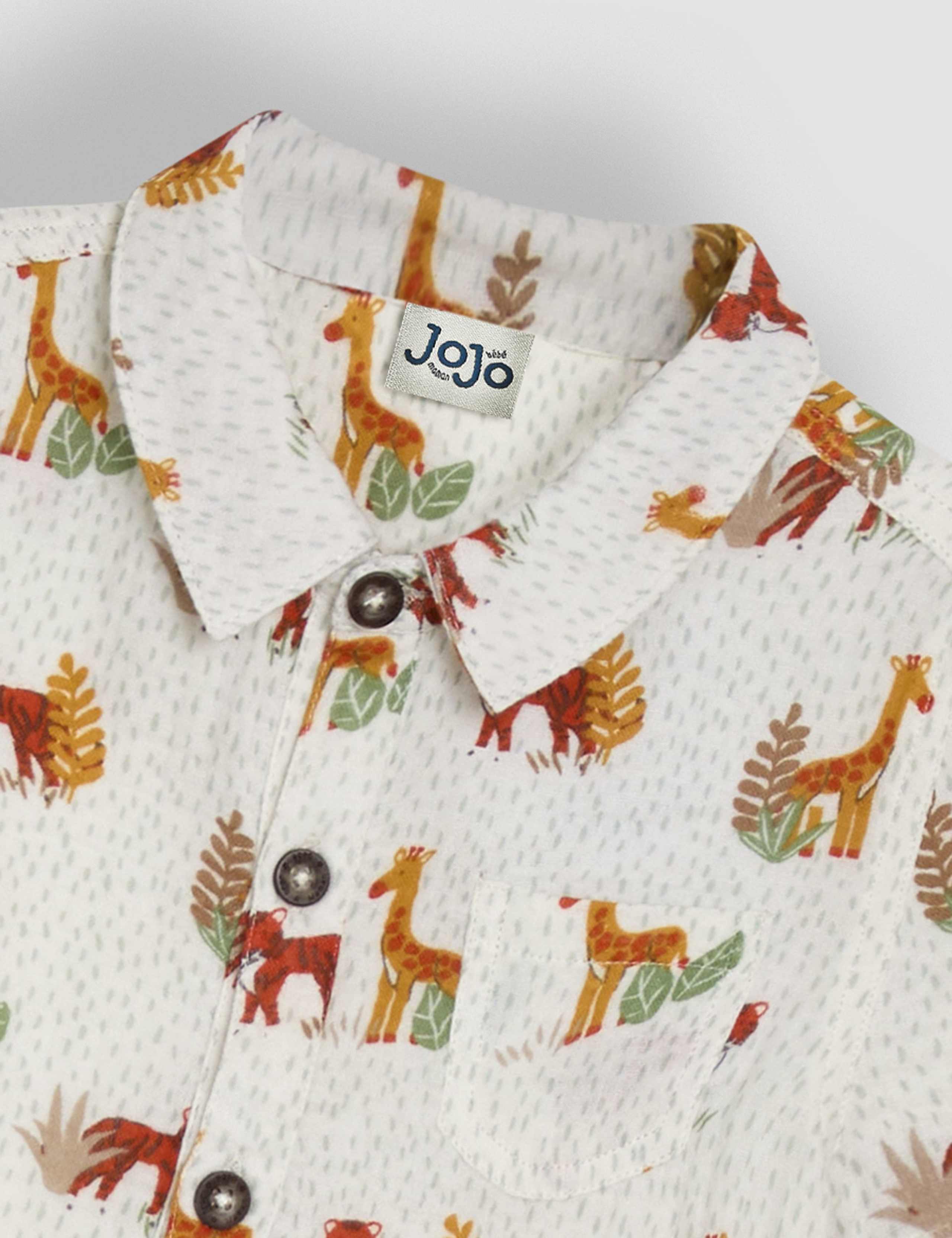 Pure Cotton Safari Shirt (6 Mths-5 Yrs) 2 of 3