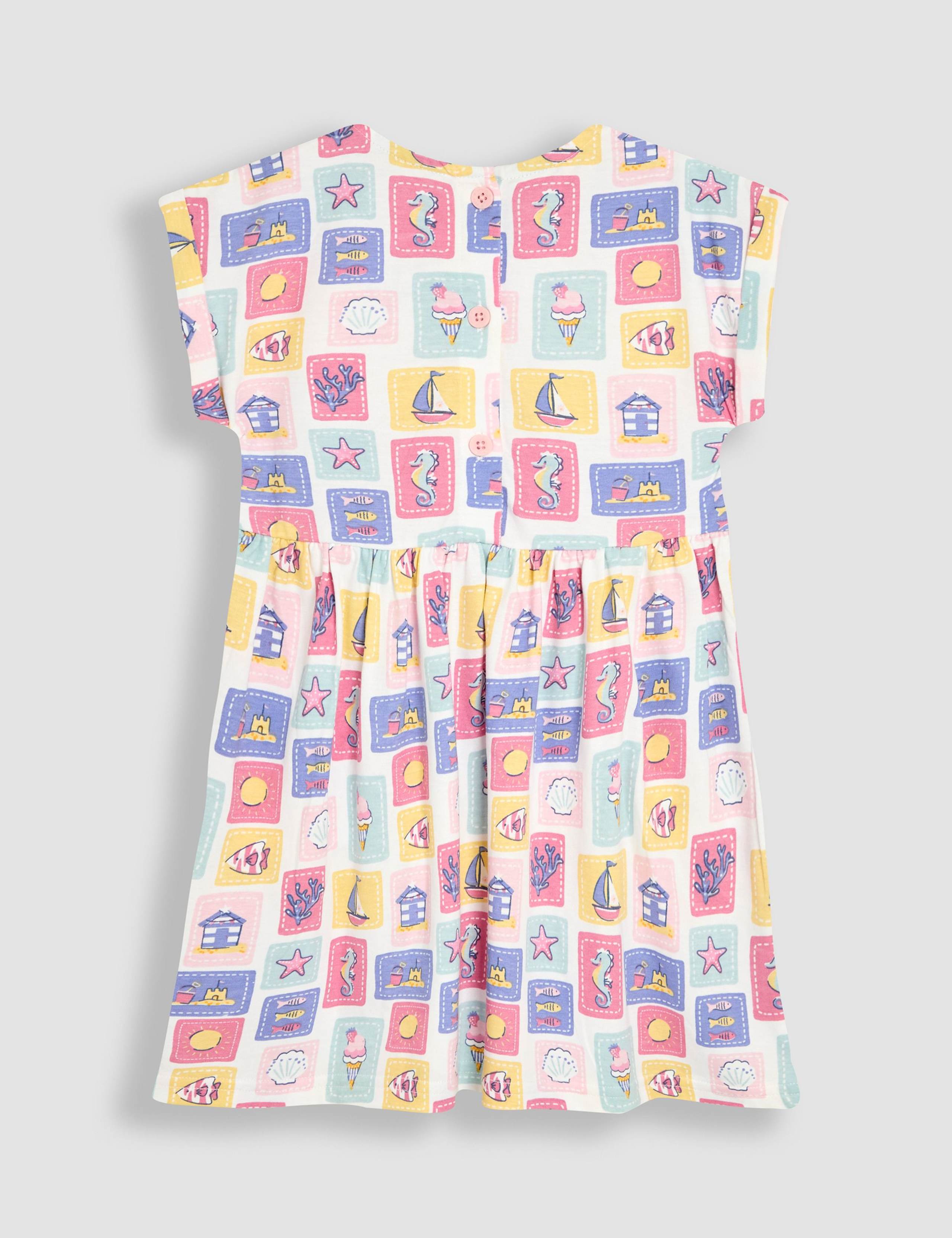 Pure Cotton Nautical Print Dress (6 Mths - 5 Yrs) 2 of 3