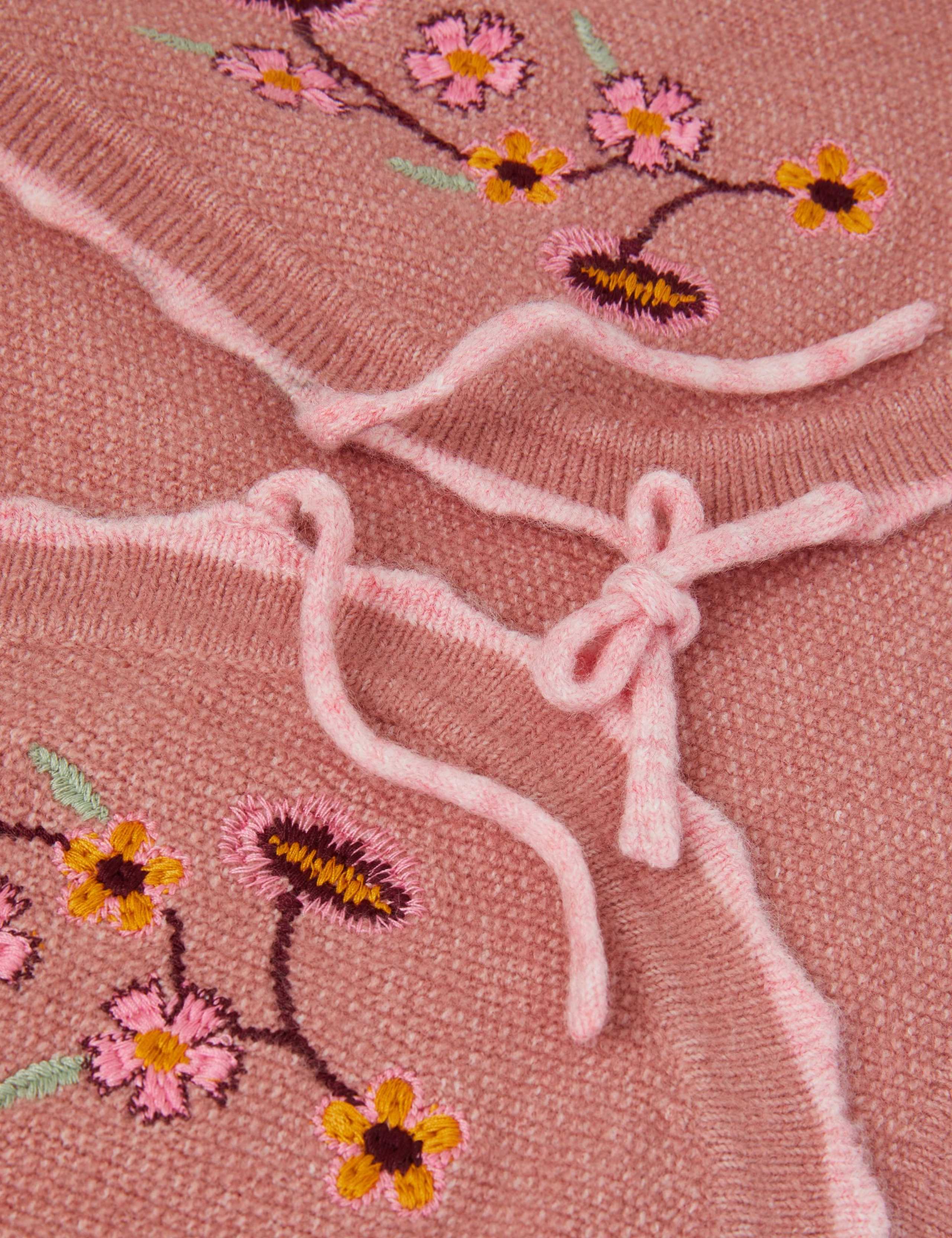 Floral Embroidered Knitted Waistcoat (3-13 Yrs) 3 of 3