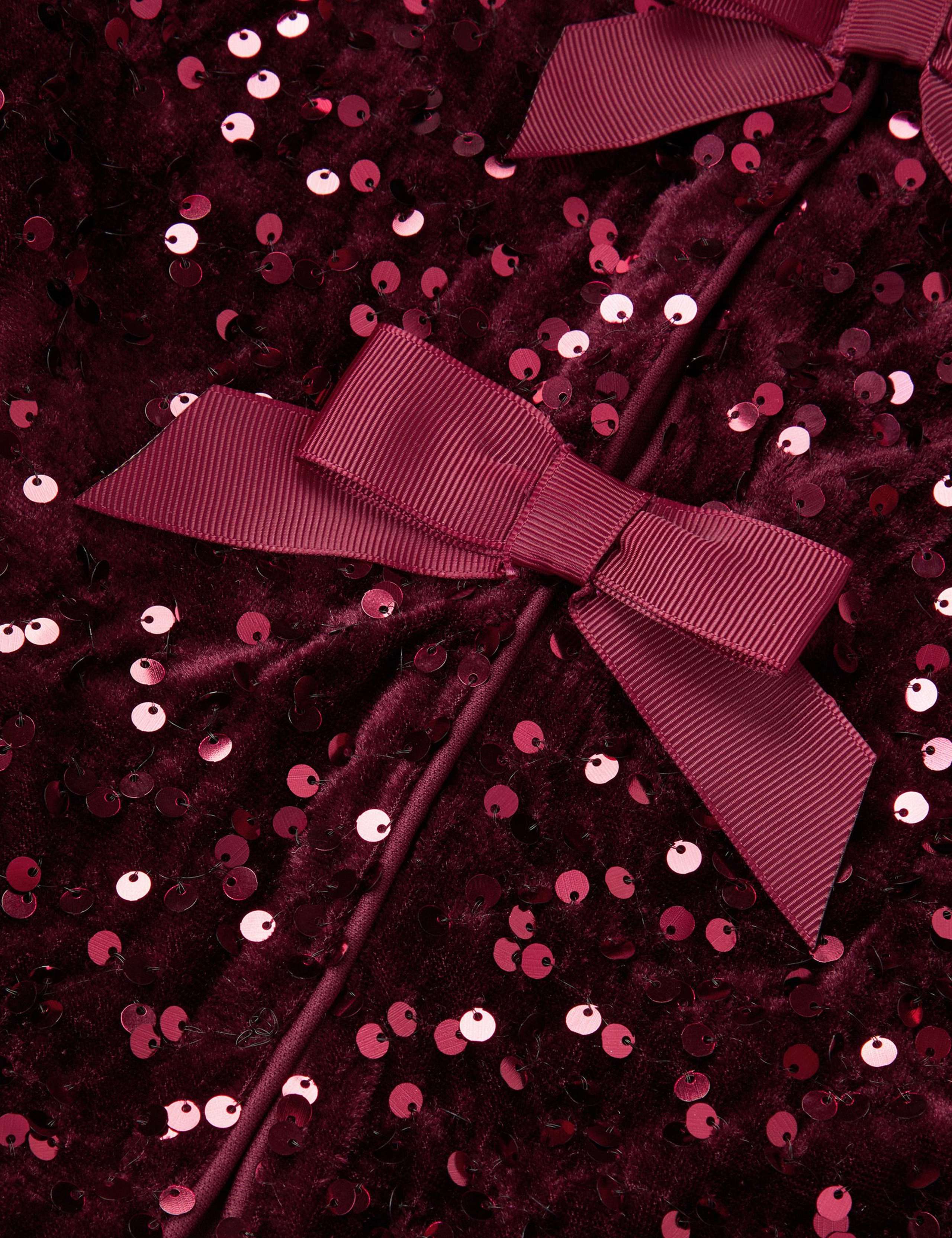 Velvet Sequin Bow Party Jacket (3-15 Yrs) 4 of 4