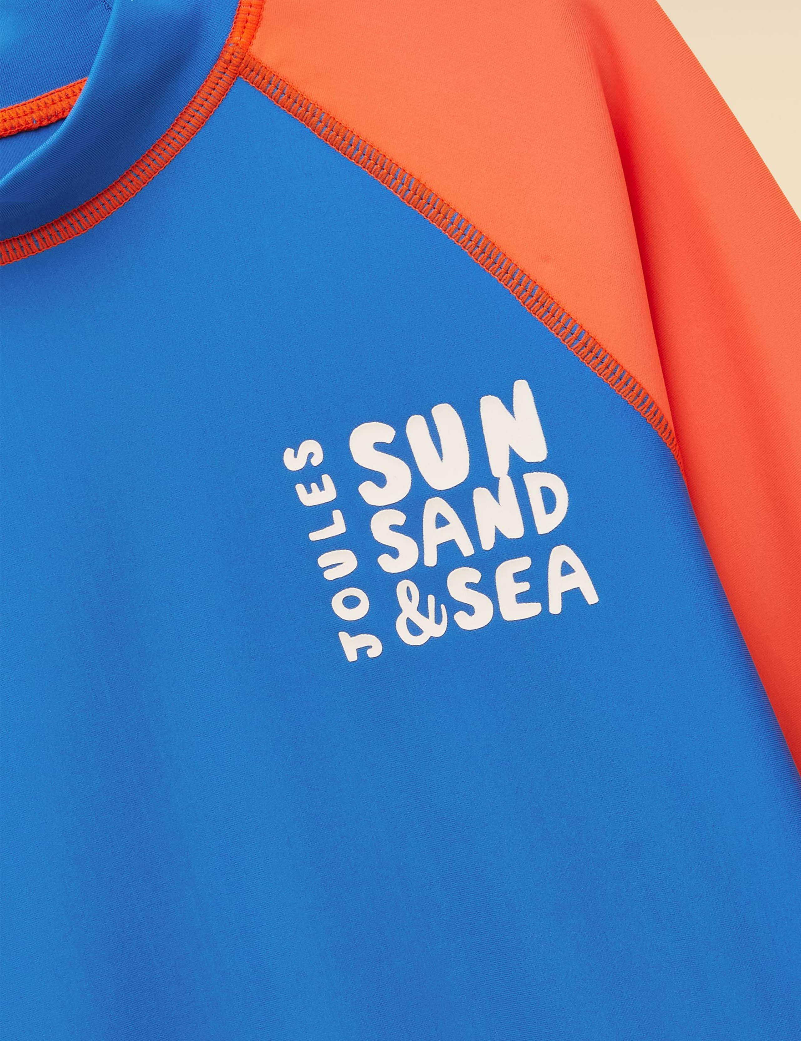 Colour Block Long Sleeve Rash Vest (1-10 Yrs) 3 of 5