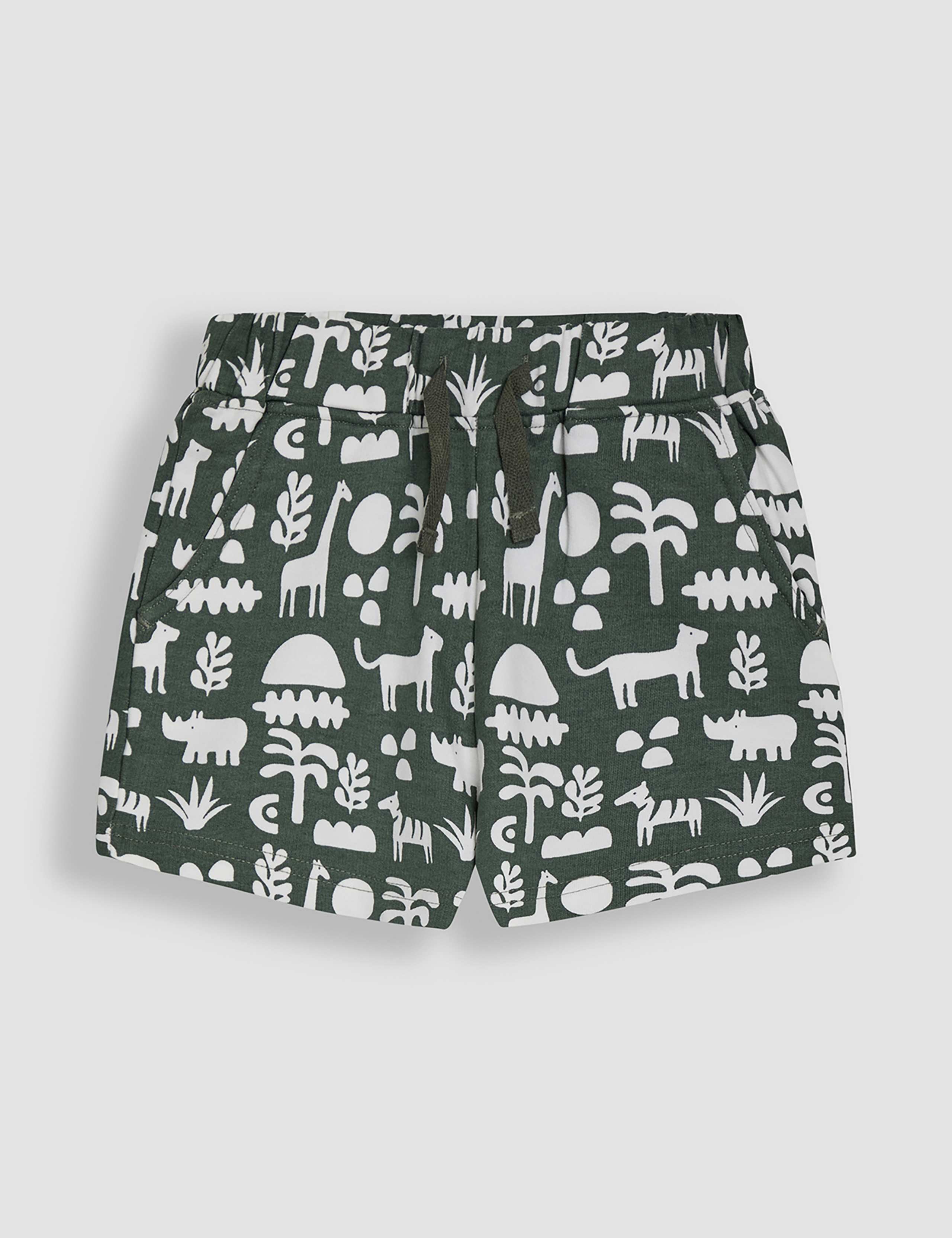 2 Pack Pure Cotton Safari & Plain Shorts (6 Mths-6 Yrs) 3 of 5