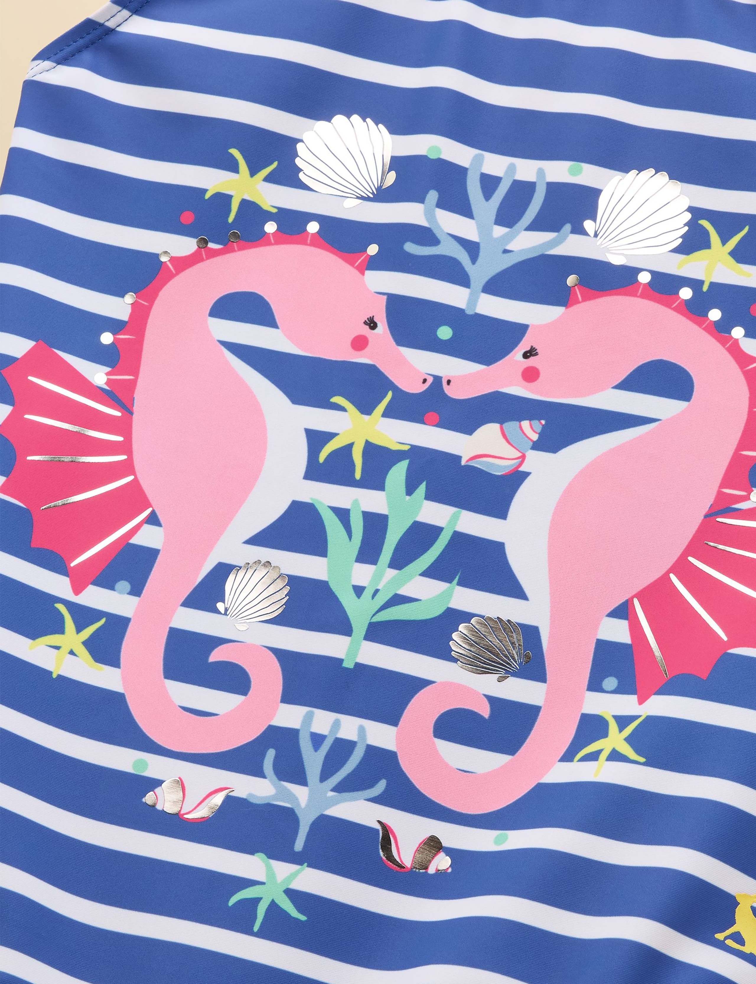 Sparkly Seahorse Frill Swimsuit (1-10 Years) 3 of 5