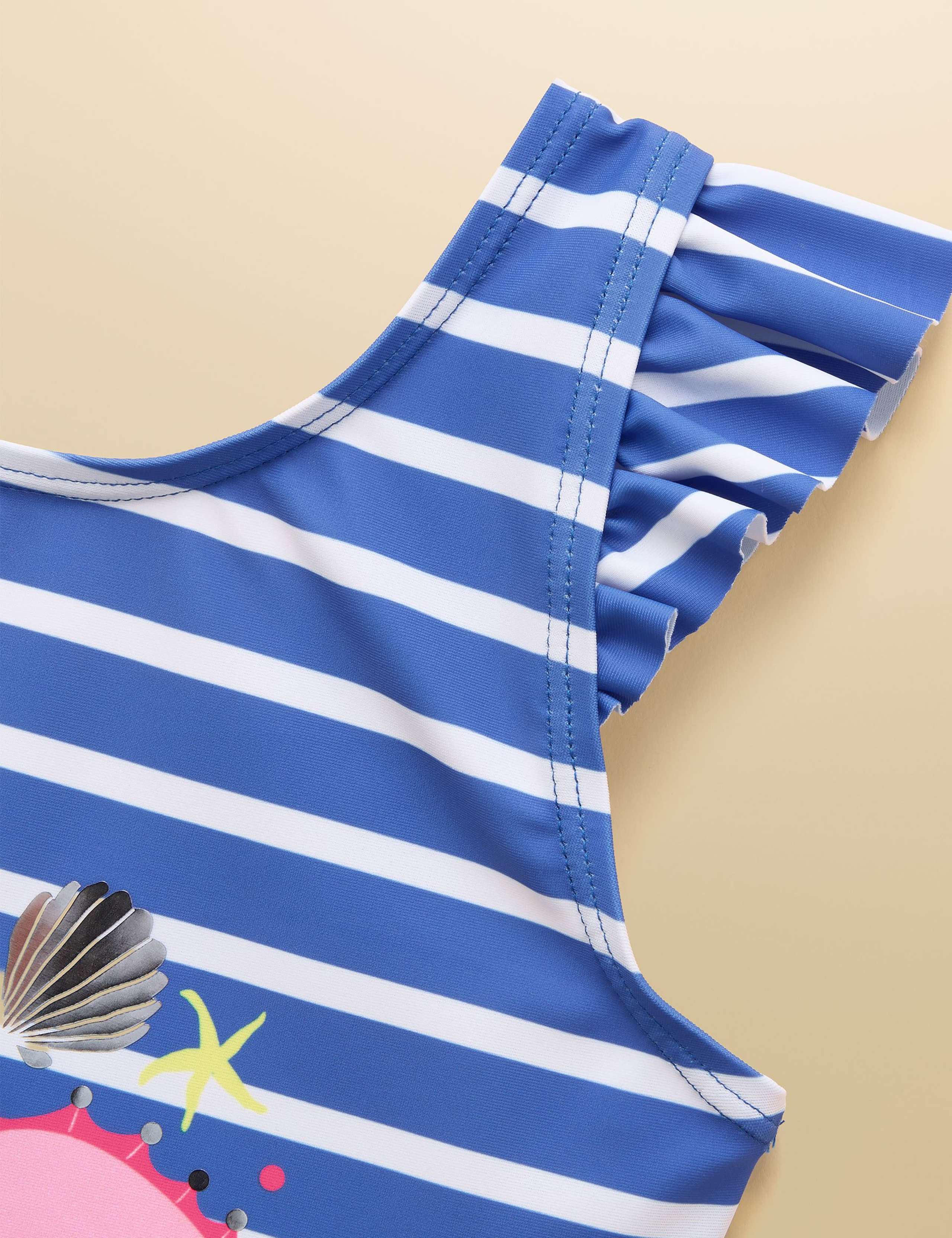 Sparkly Seahorse Frill Swimsuit (1-10 Years) 4 of 5