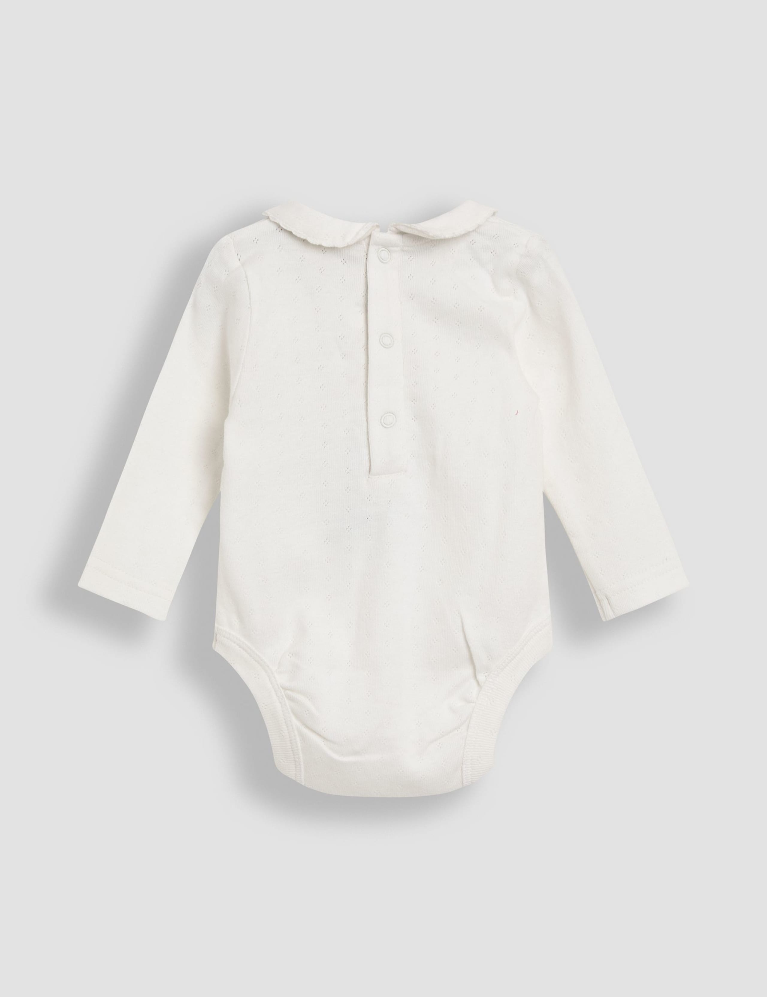 2pc Pure Cotton Fox Appliqué Dress Outfit (0-24 Mths) 4 of 5