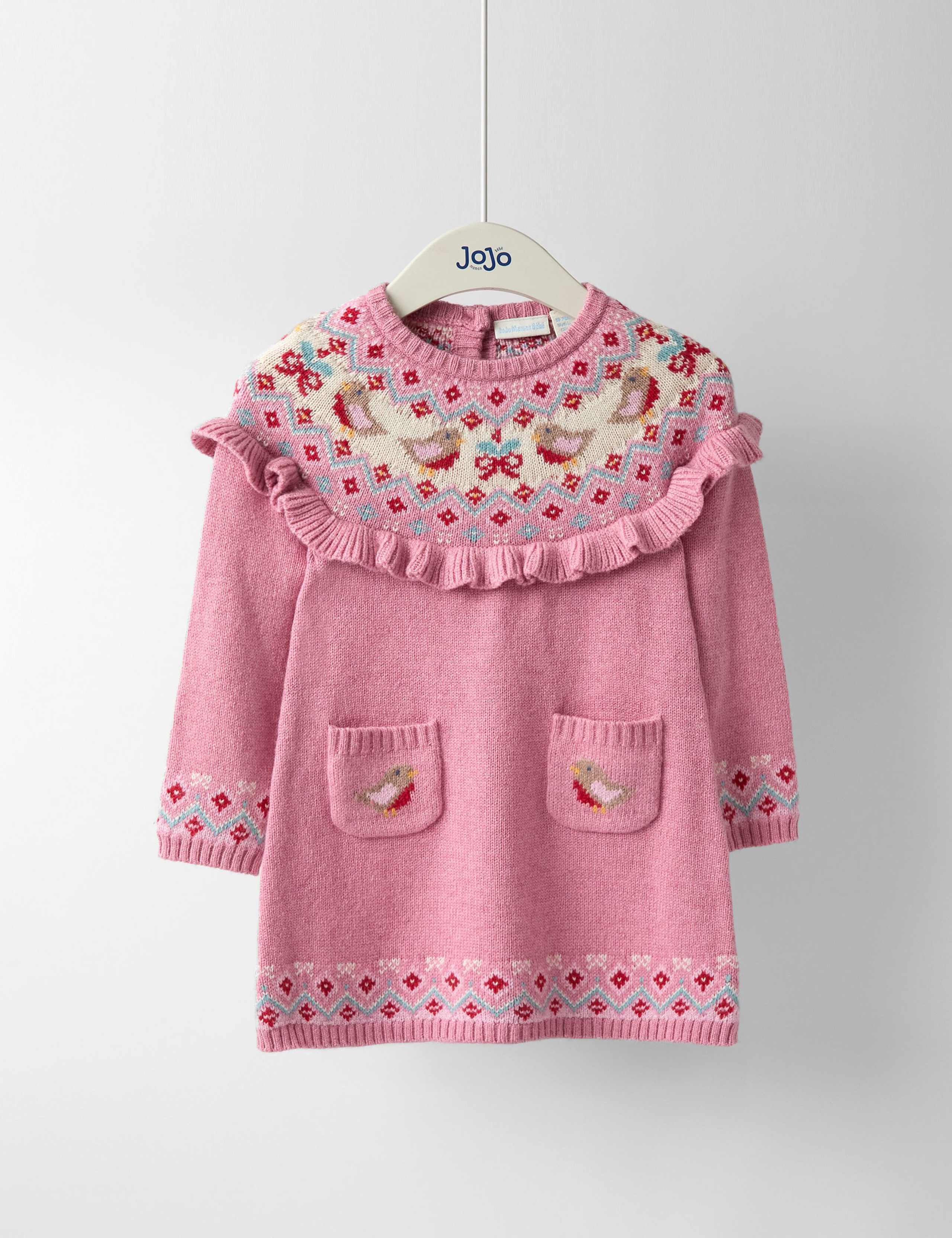 Robin Frill Dress with Wool (6 Mths-7 Yrs) 1 of 4