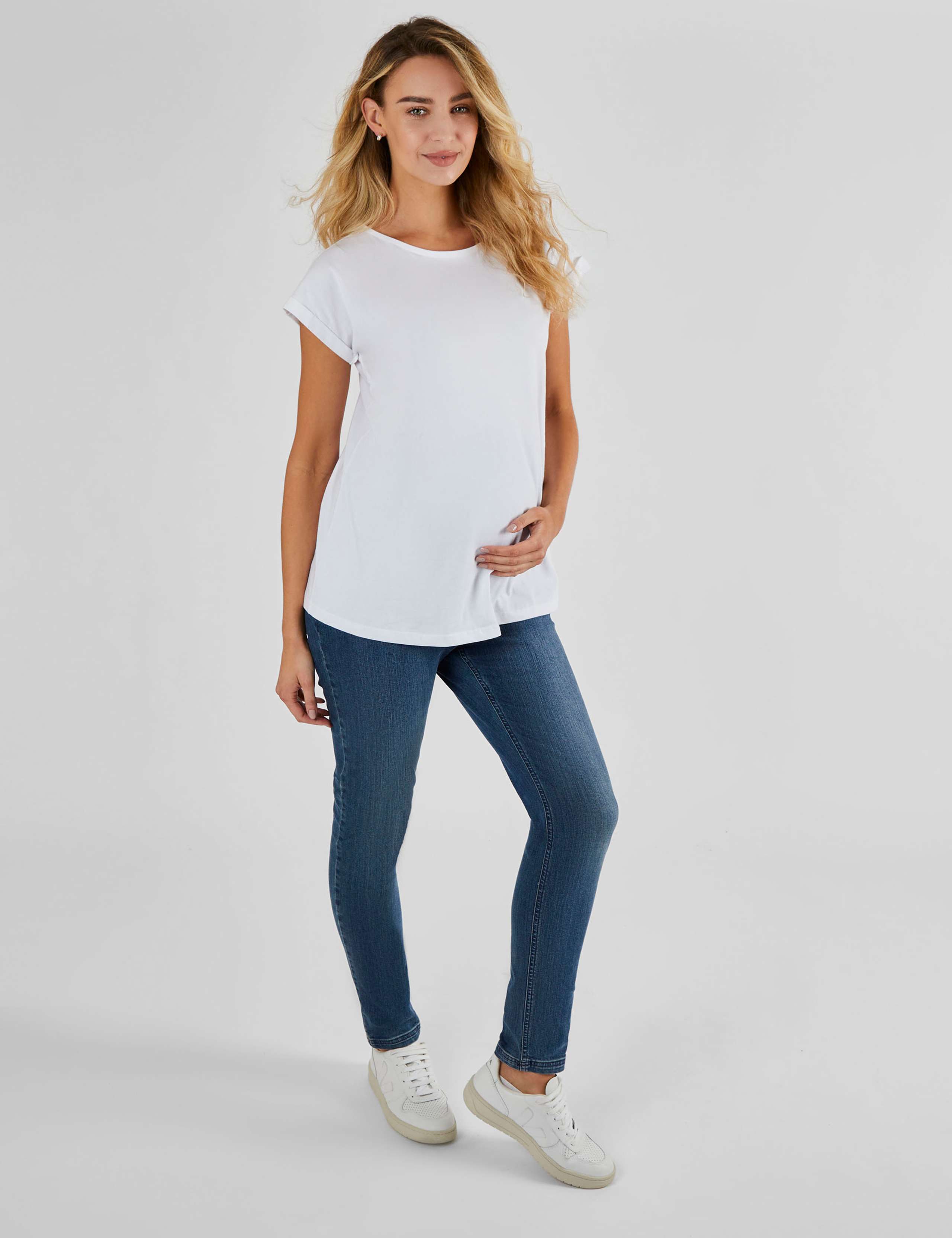 Maternity 2 Pack Pure Cotton Boyfriend T-Shirts 2 of 8