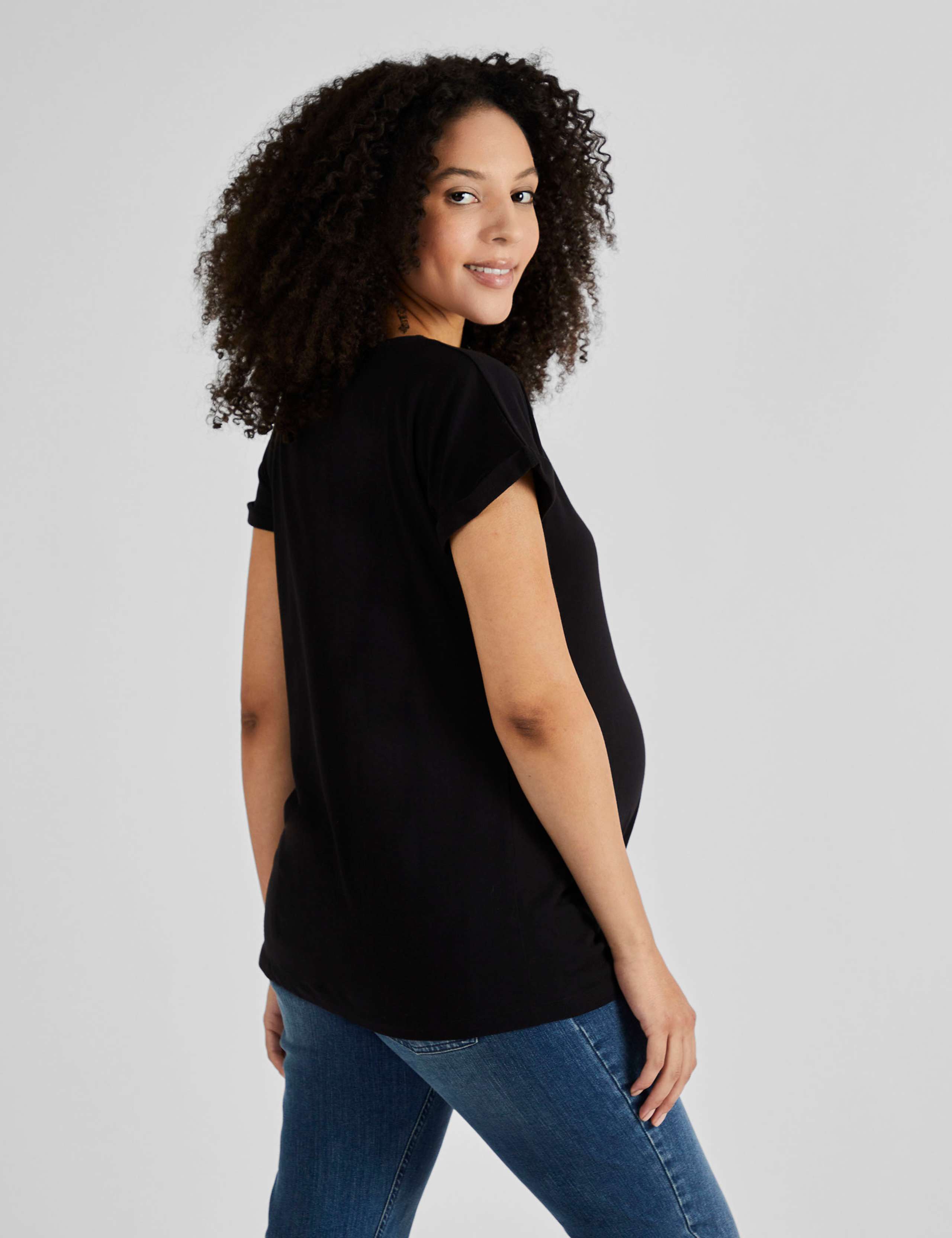 Maternity 2 Pack Pure Cotton Boyfriend T-Shirts 6 of 8